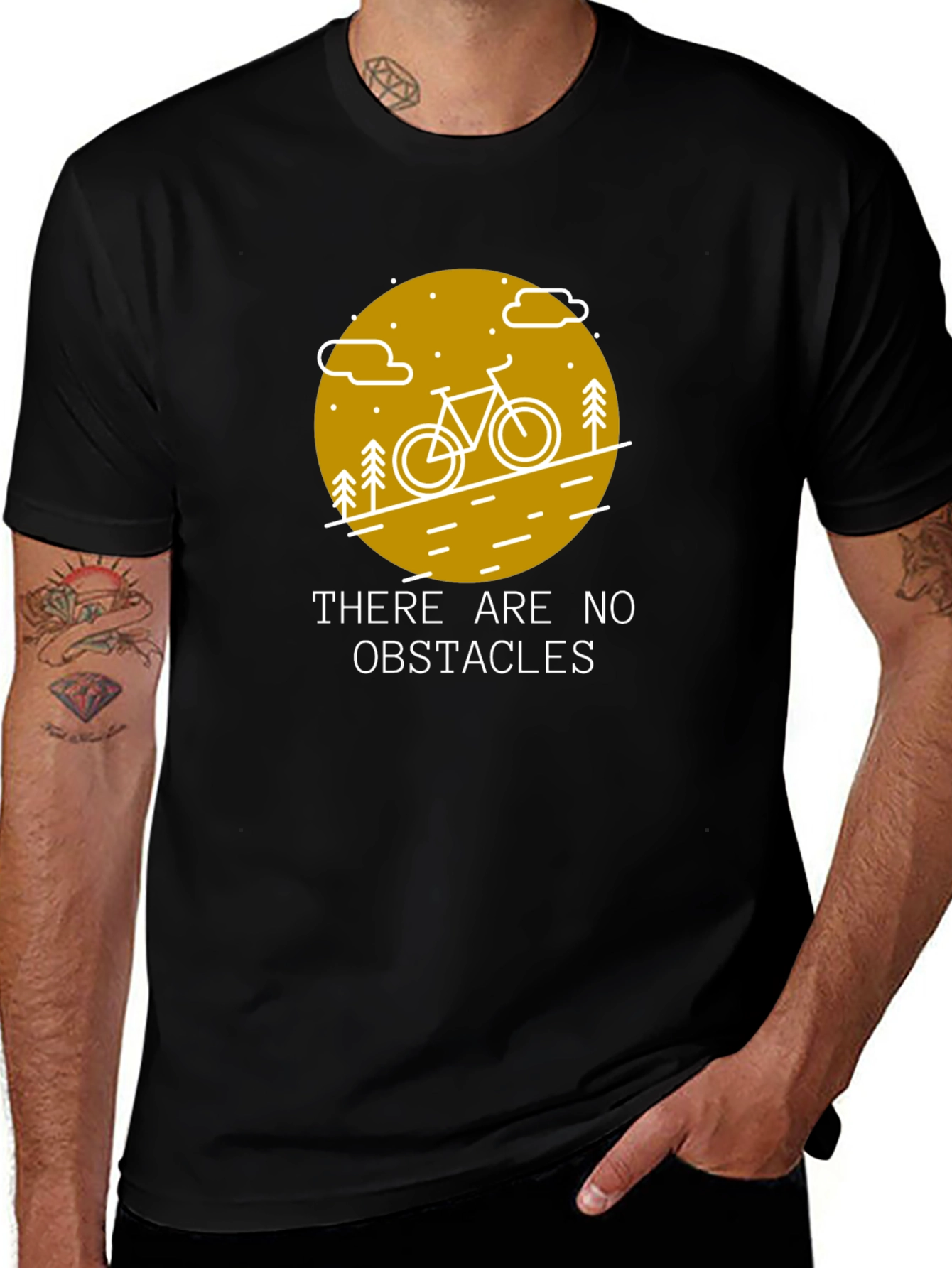 Obstacle Free Biking Graphic Tee