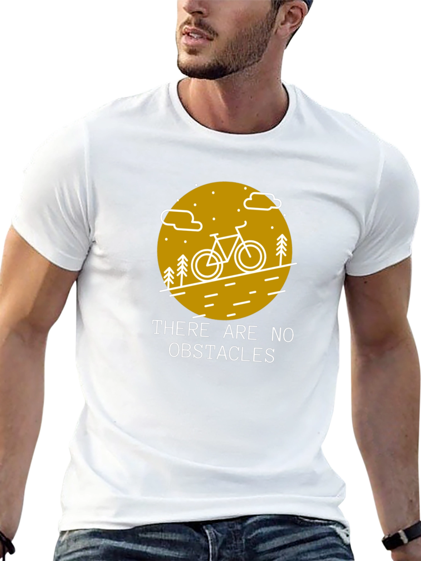 Obstacle Free Biking Graphic Tee