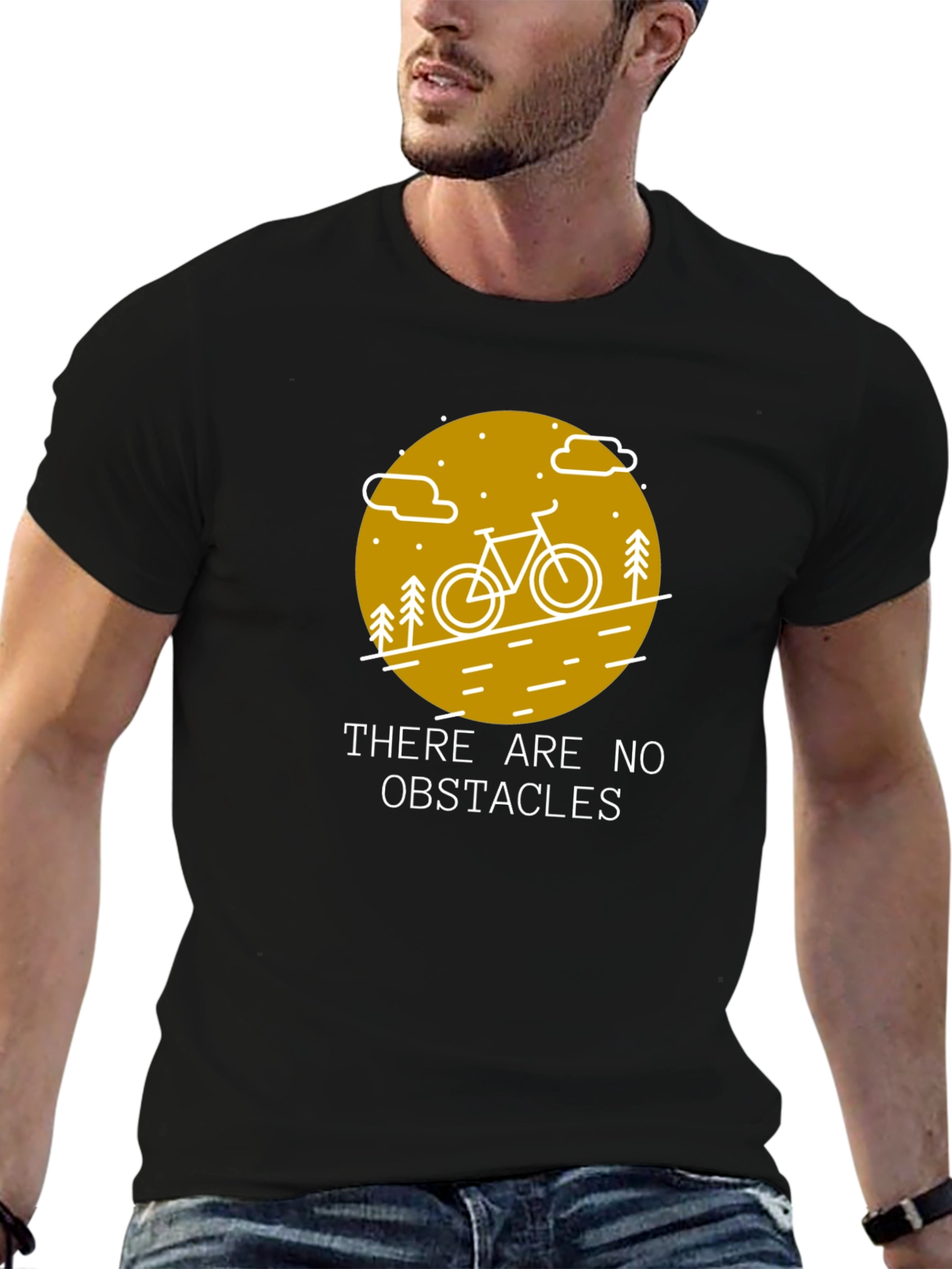 Obstacle Free Biking Graphic Tee