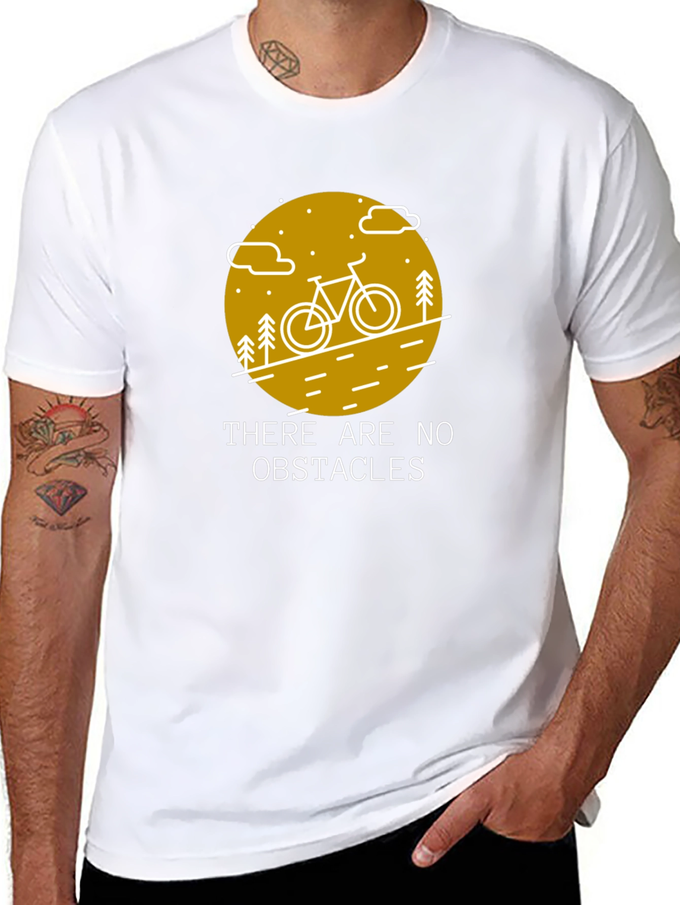 Obstacle Free Biking Graphic Tee