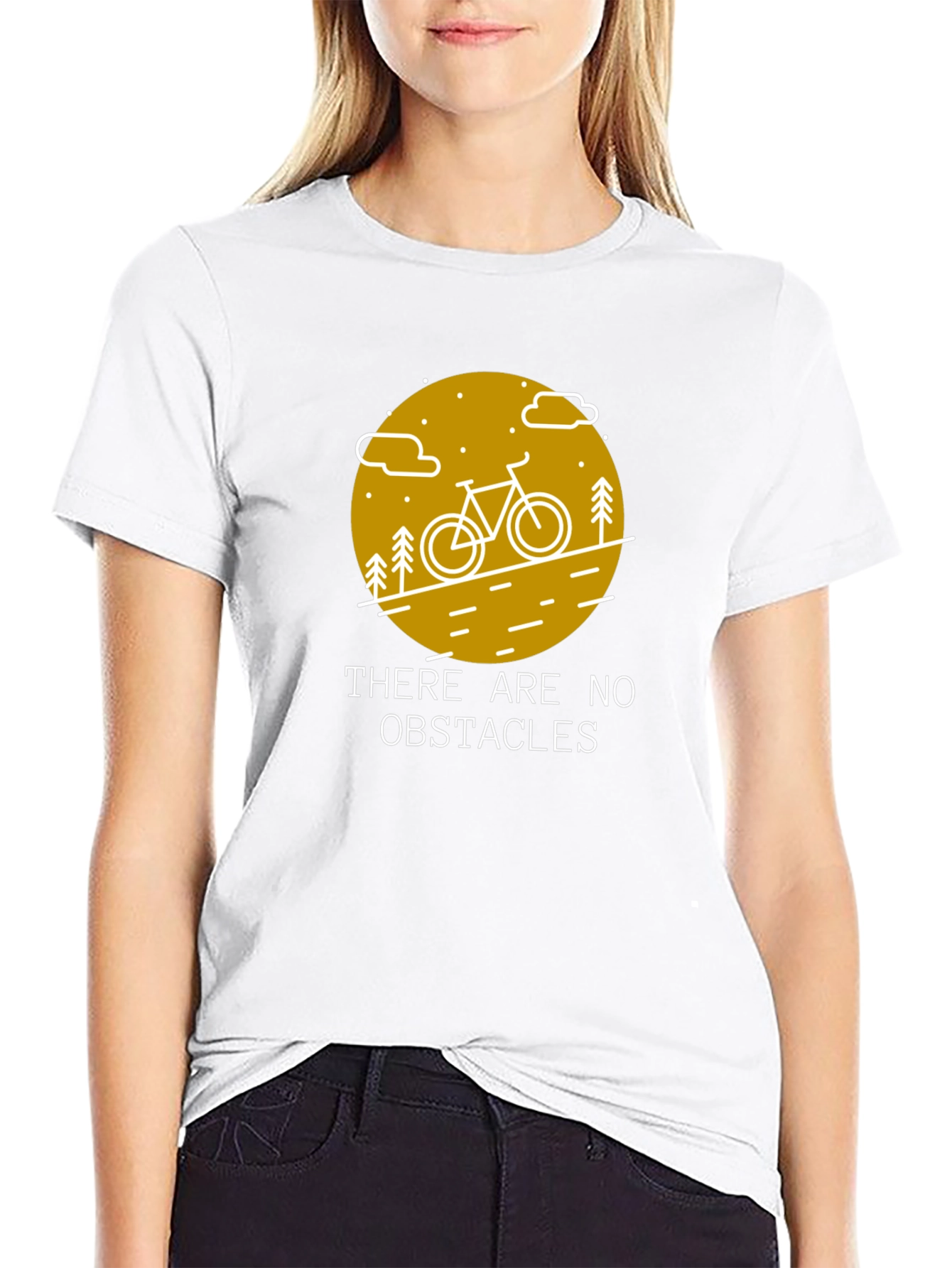Obstacle Free Biking Graphic Tee