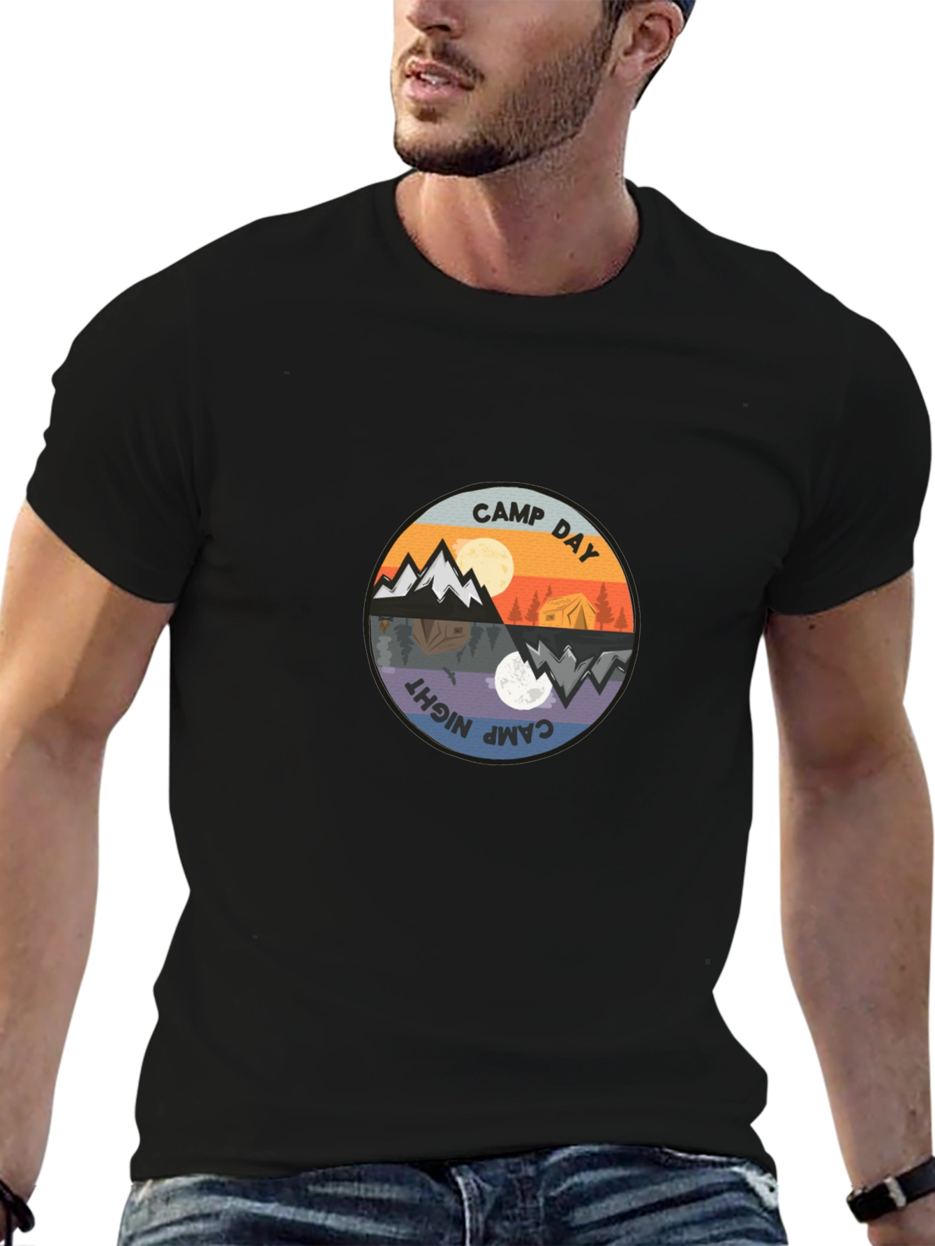 Camp Day & Night Graphic Tee