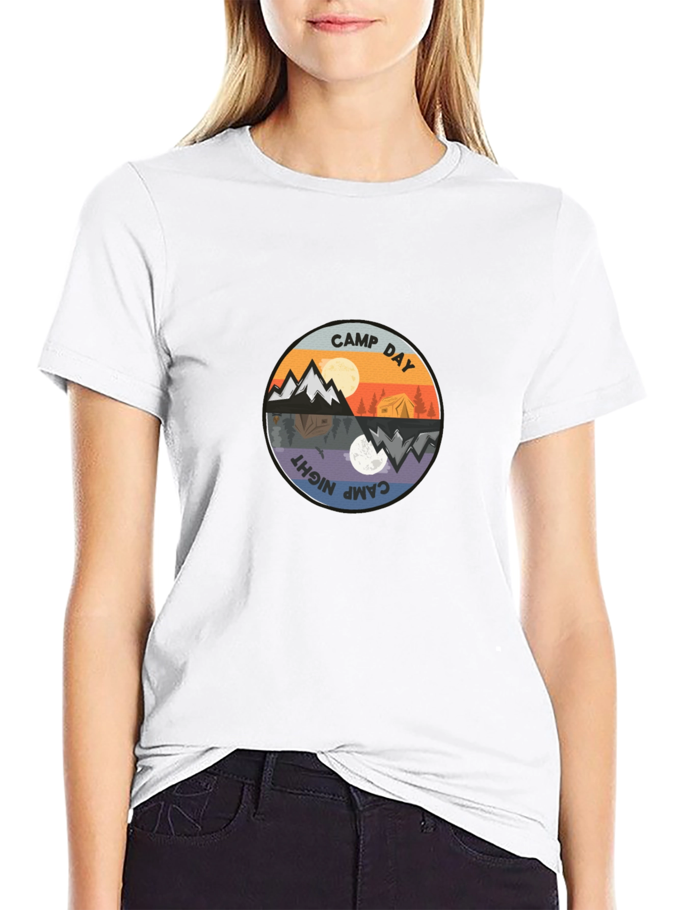 Camp Day & Night Graphic Tee