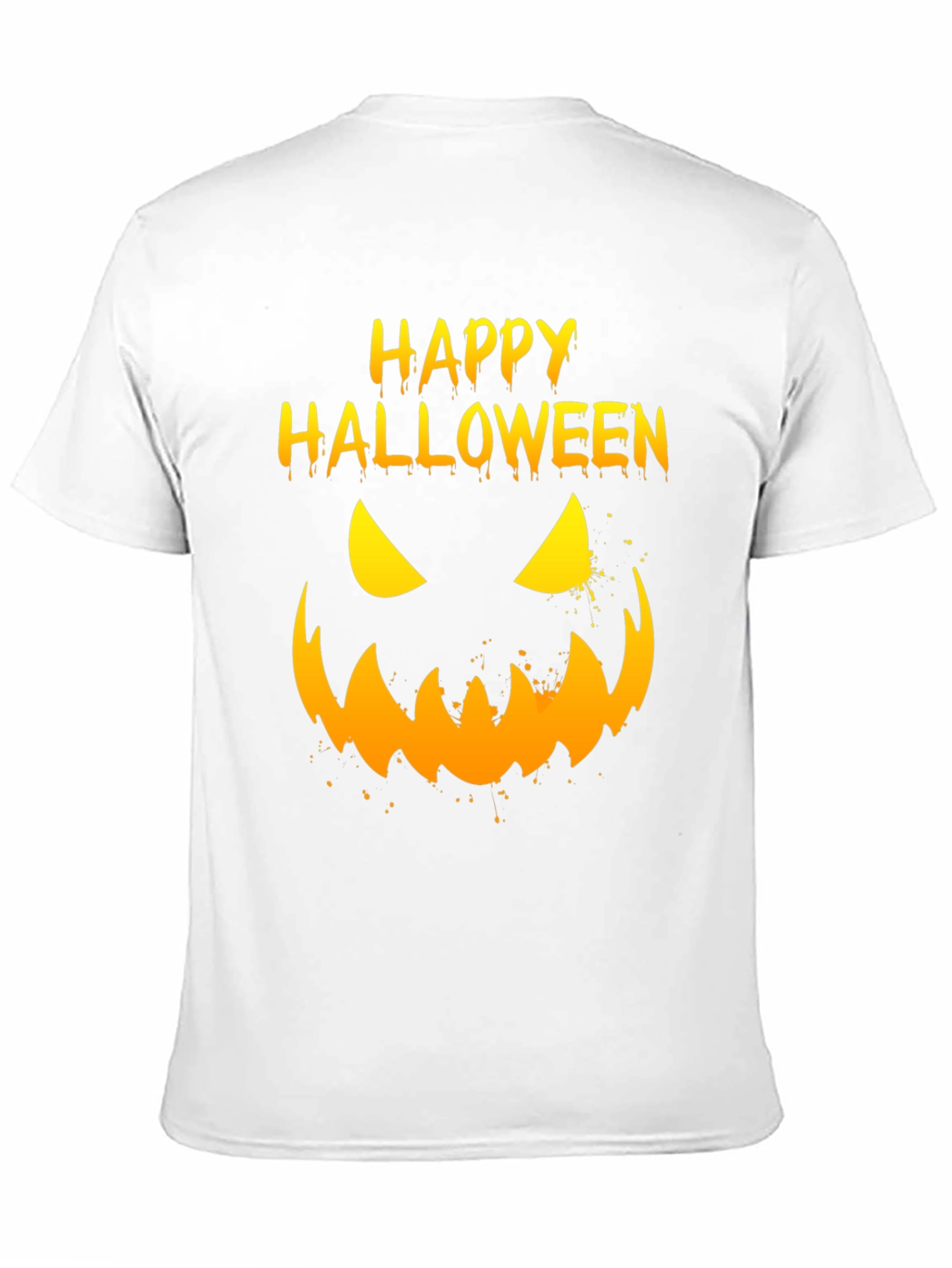 Happy Halloween Pumpkin Face Graphic T-Shirt