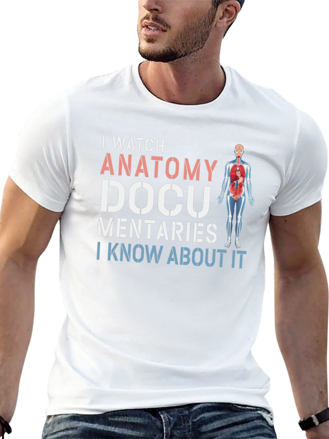 Anatomy Docu I Watch Humor Graphic T-Shirt