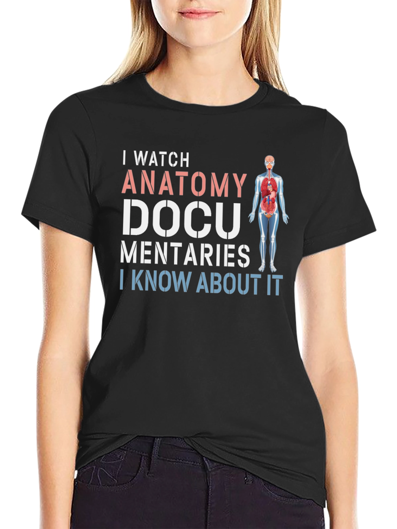 Anatomy Docu I Watch Humor Graphic T-Shirt