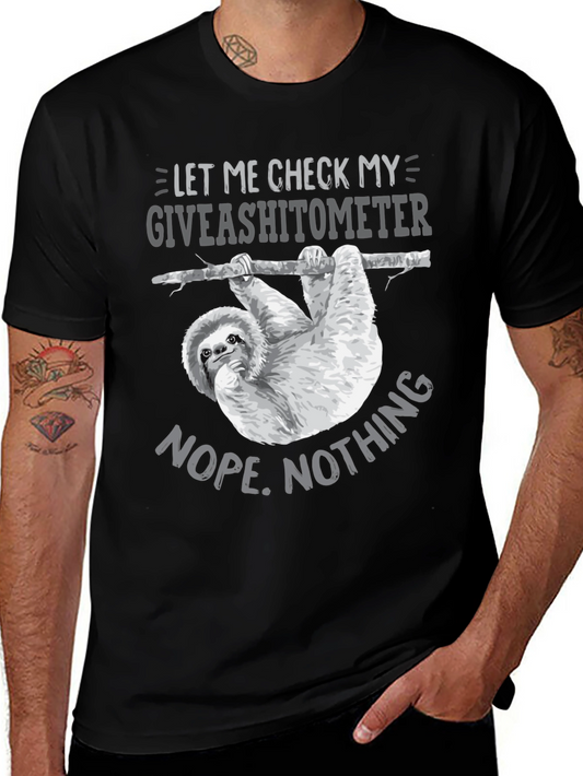 Giveashitometer Sloth T-Shirt