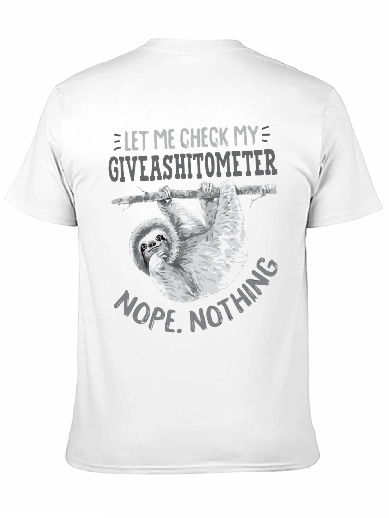 Giveashitometer Sloth T-Shirt