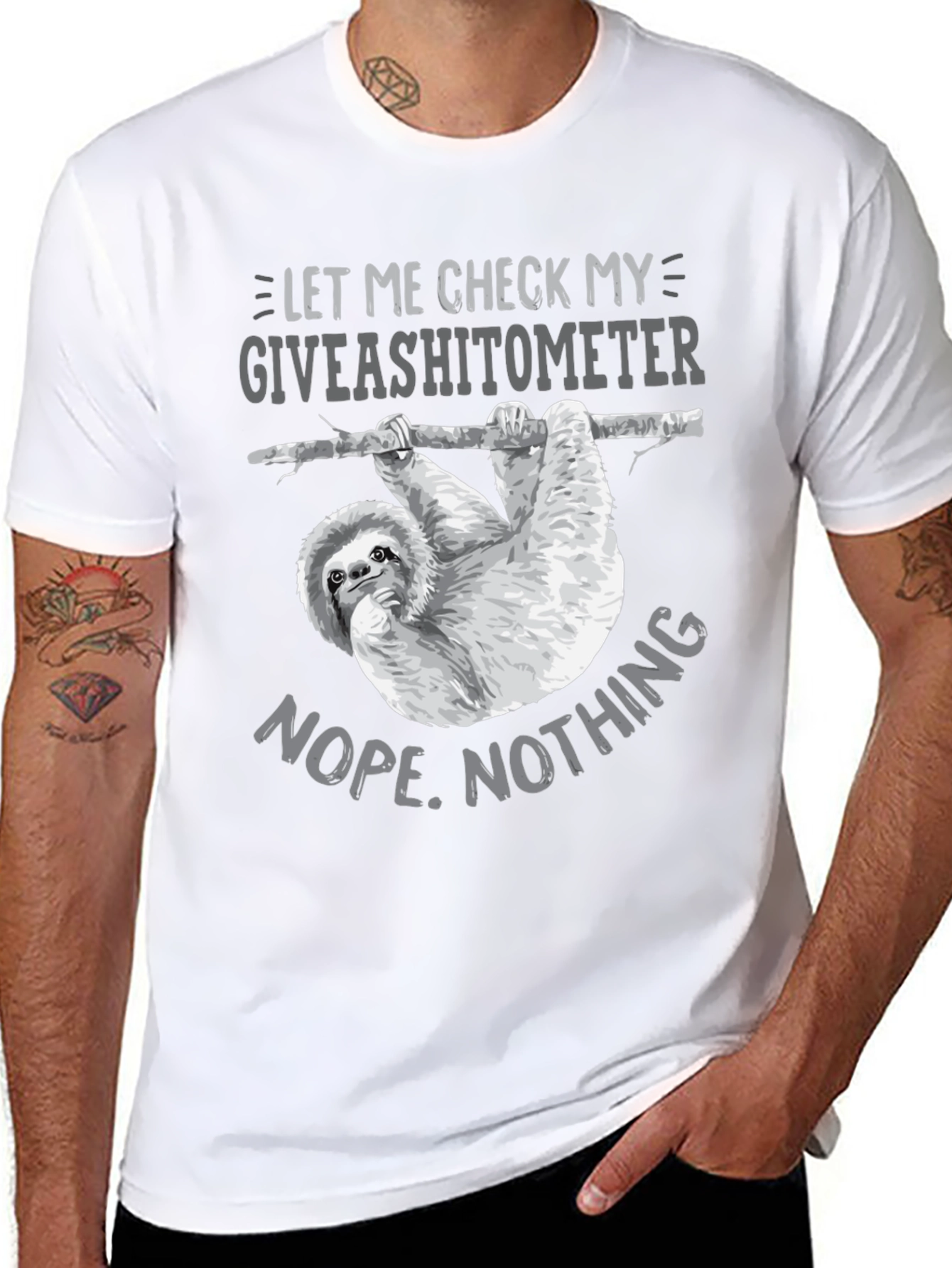 Giveashitometer Sloth T-Shirt