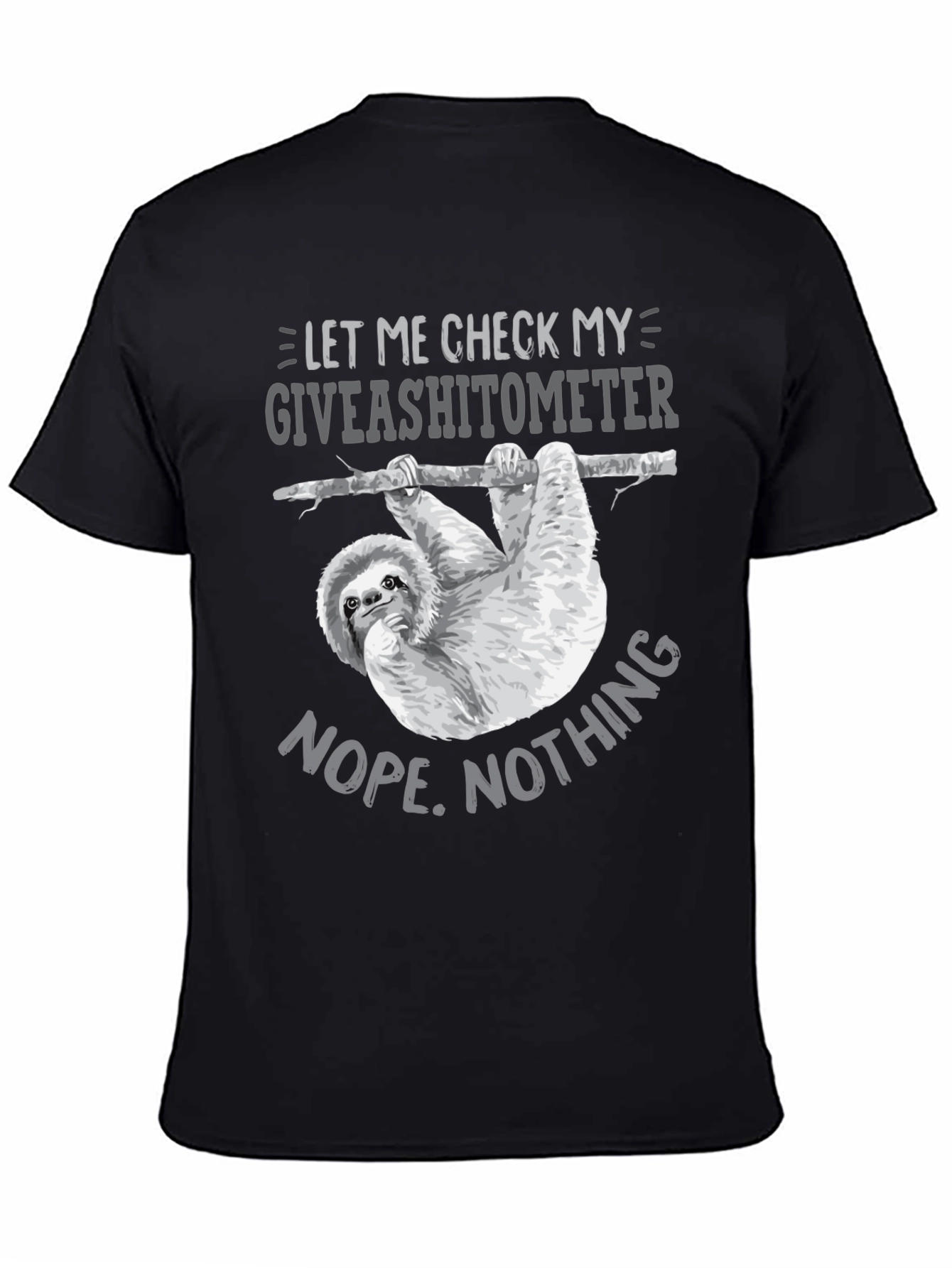 Giveashitometer Sloth T-Shirt