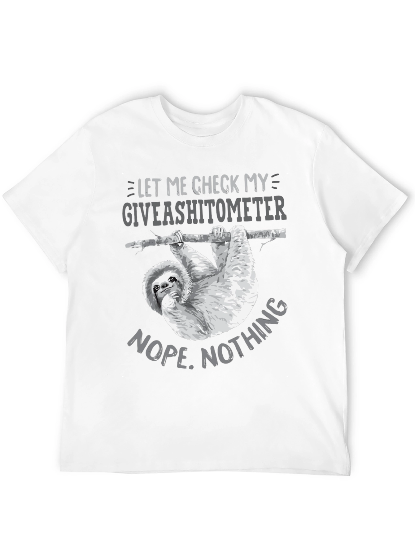 Giveashitometer Sloth T-Shirt