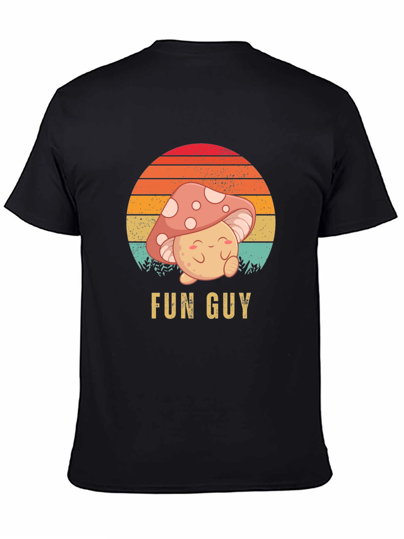 Fun Guy Graphic T-Shirt - Mushroom Design