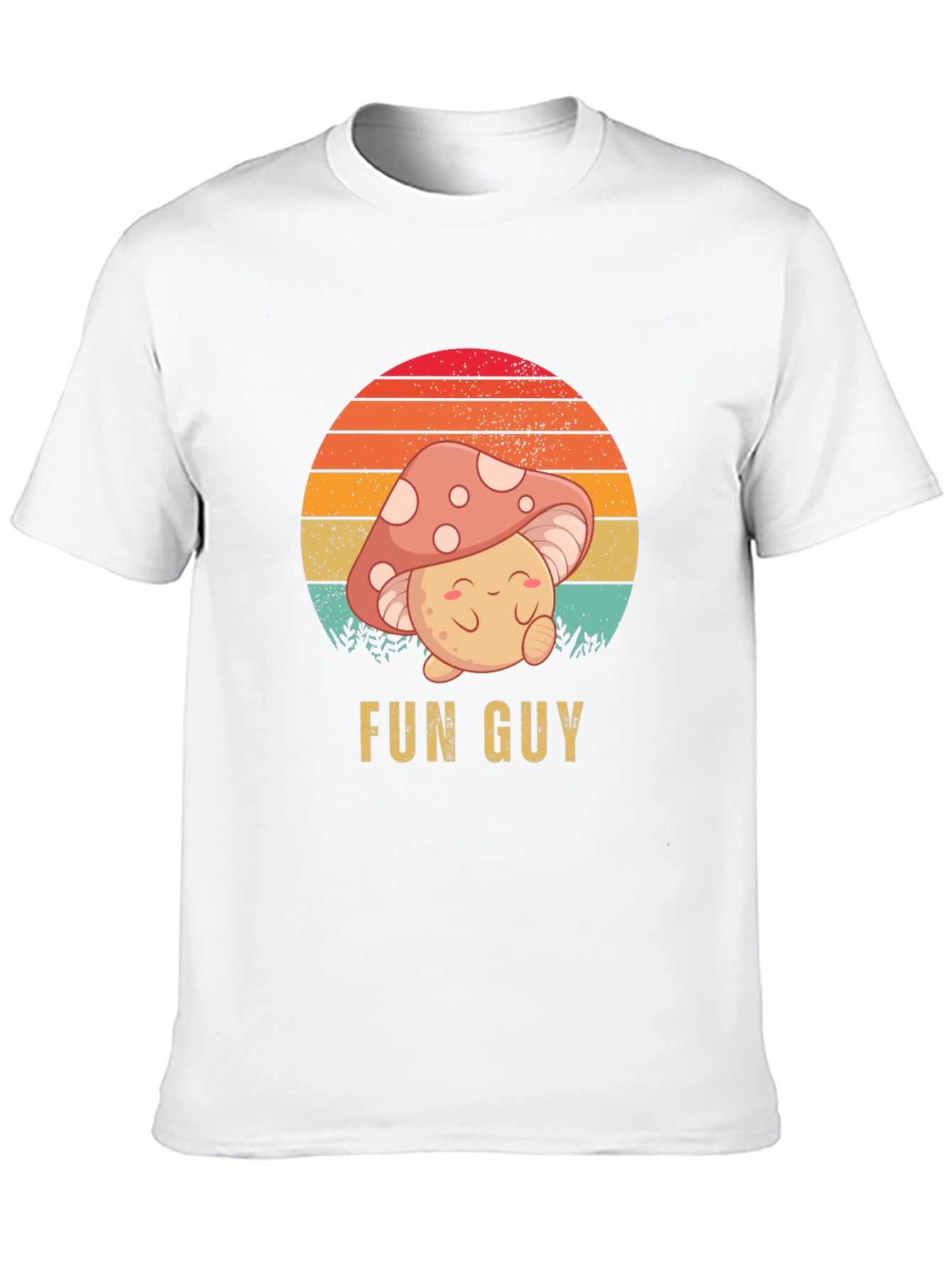 Fun Guy Graphic T-Shirt - Mushroom Design