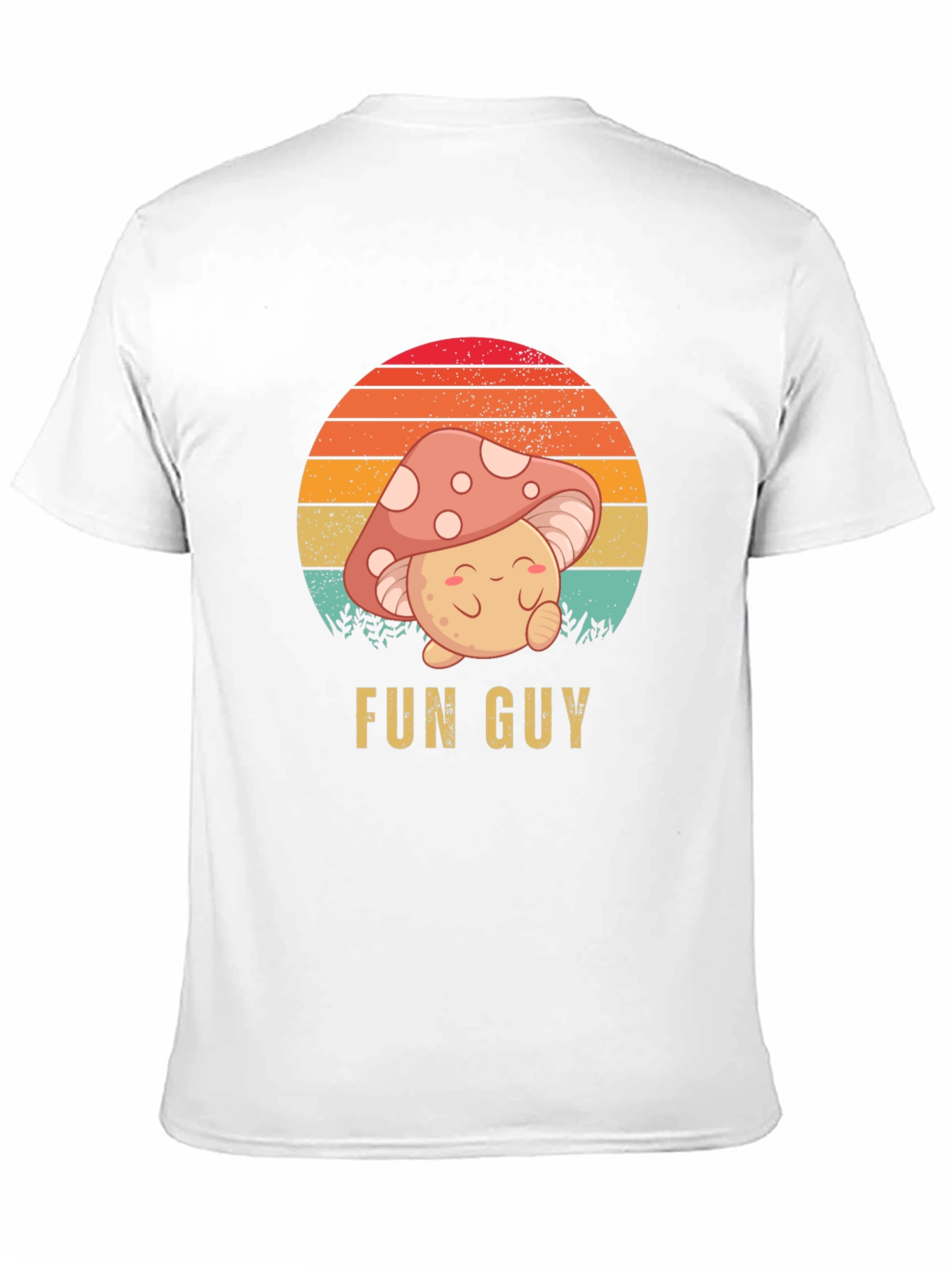 Fun Guy Graphic T-Shirt - Mushroom Design