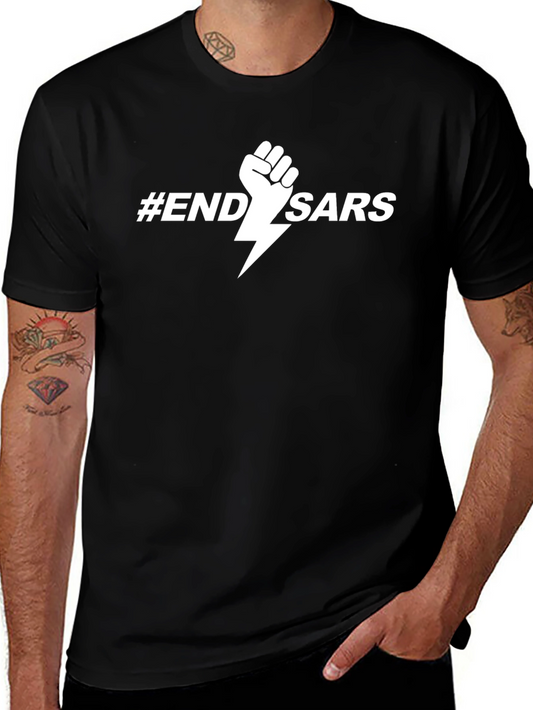 End SARS T-Shirt - Black Graphic Tee