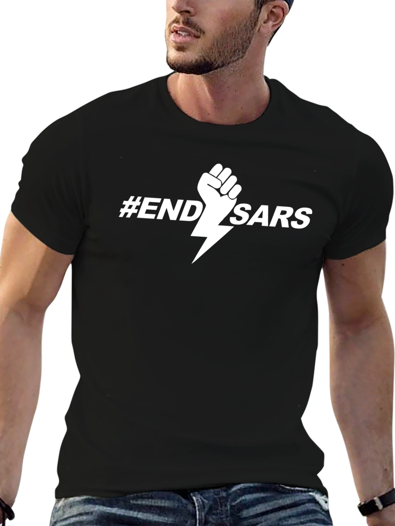 End SARS T-Shirt - Black Graphic Tee