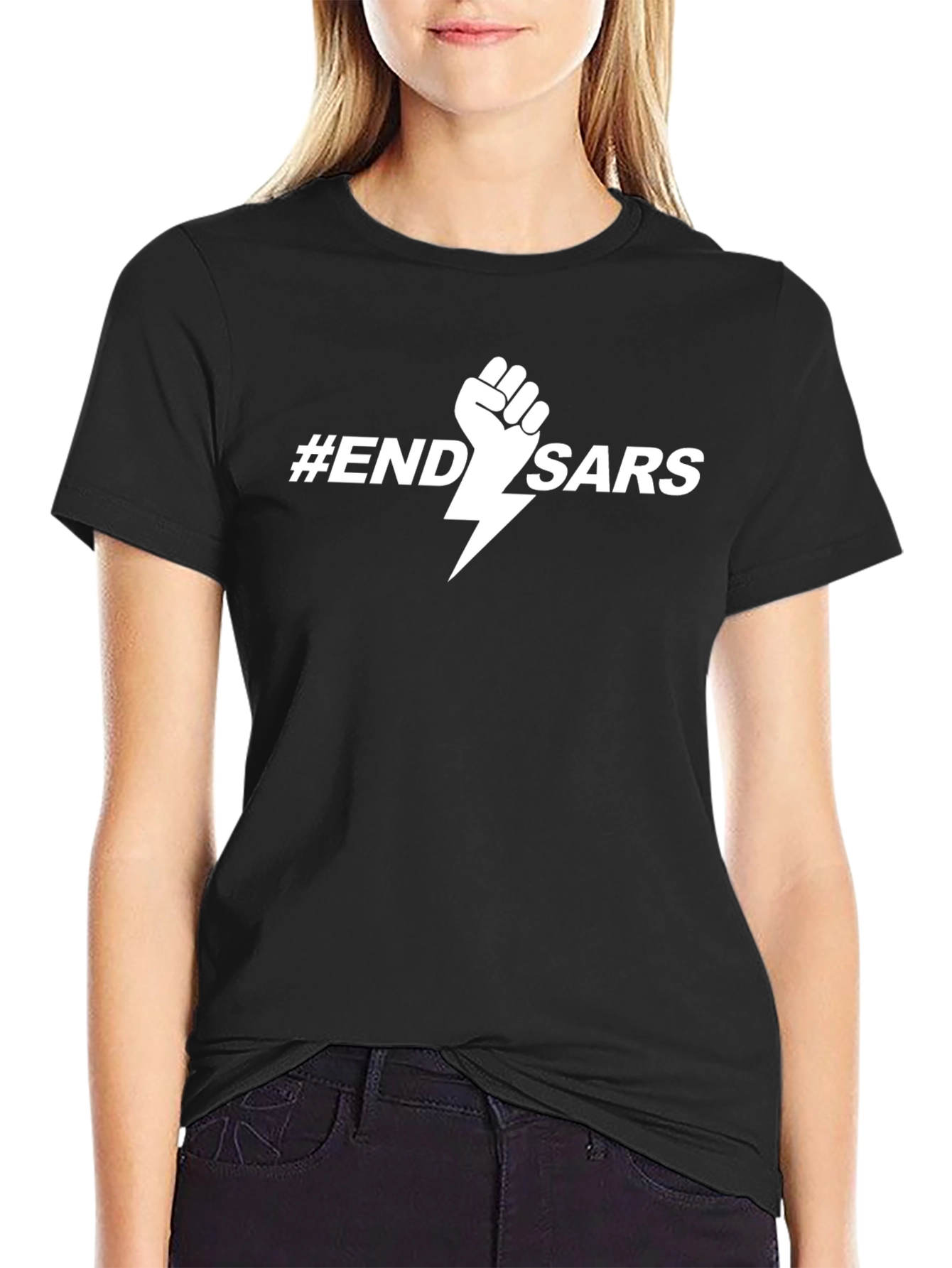 End SARS T-Shirt - Black Graphic Tee