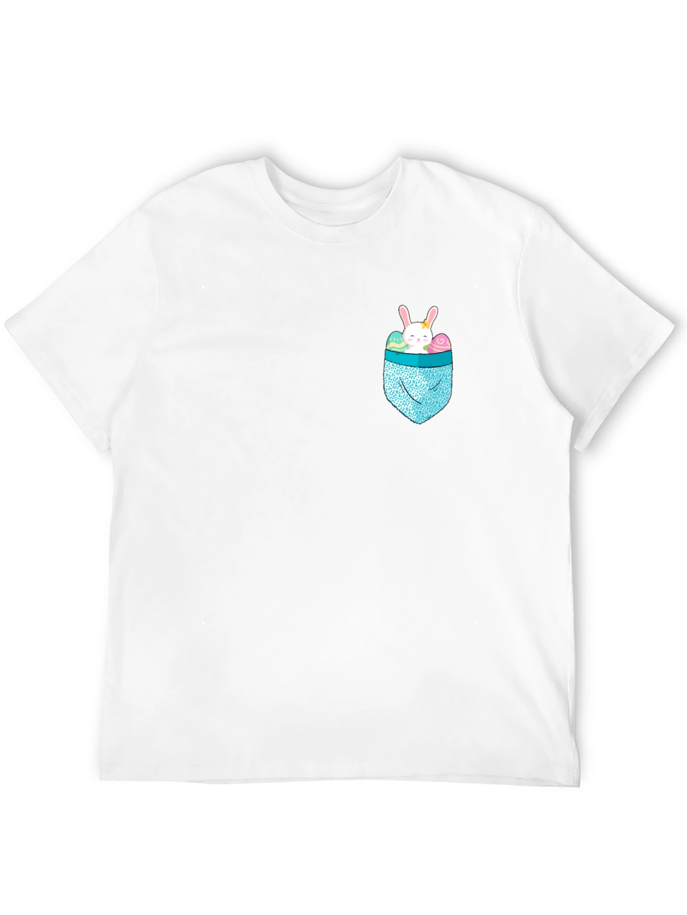 Bunny Pocket Easter T-Shirt - Cute Holiday Apparel
