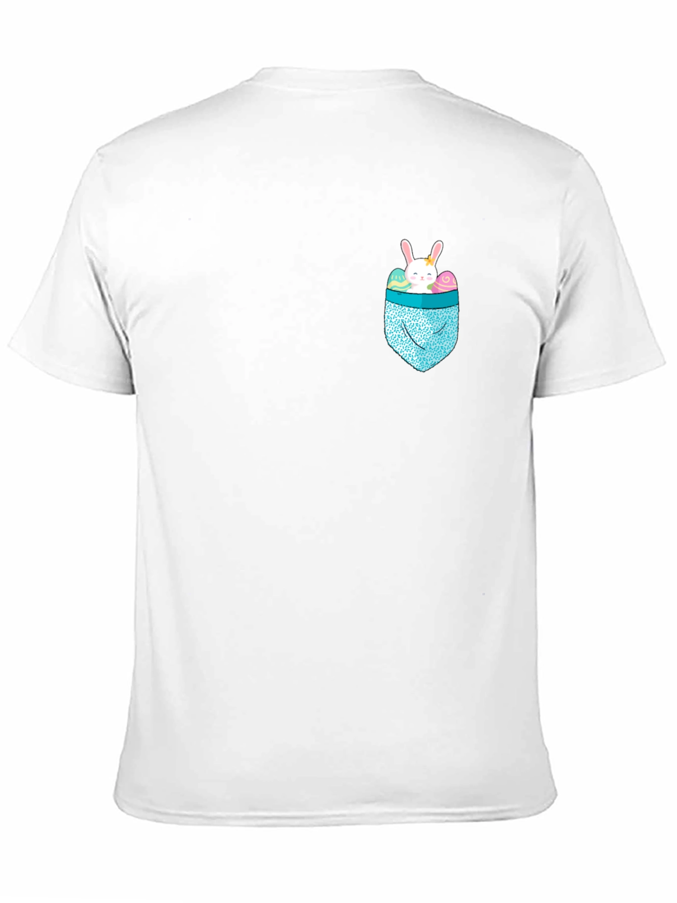 Bunny Pocket Easter T-Shirt - Cute Holiday Apparel
