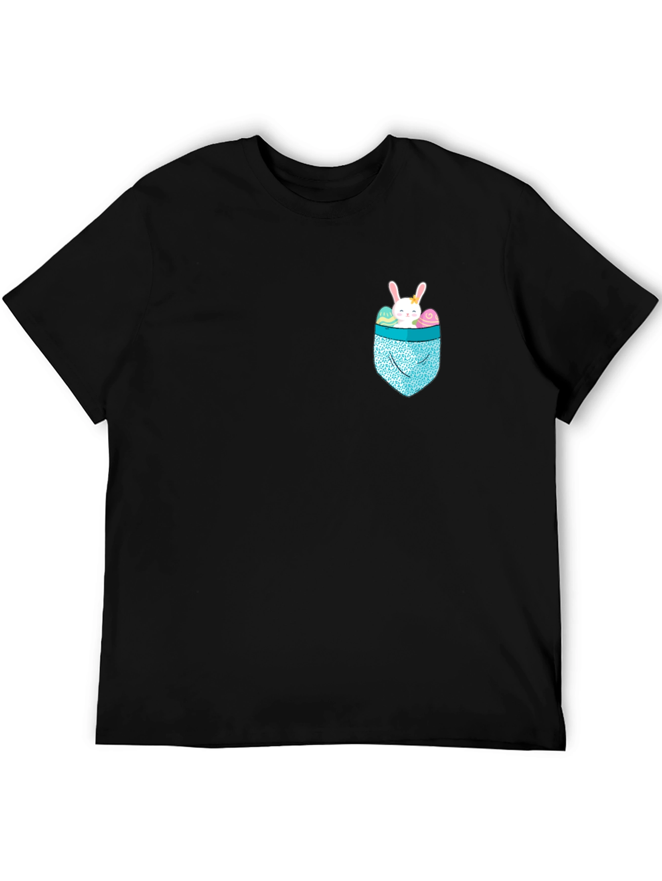 Bunny Pocket Easter T-Shirt - Cute Holiday Apparel