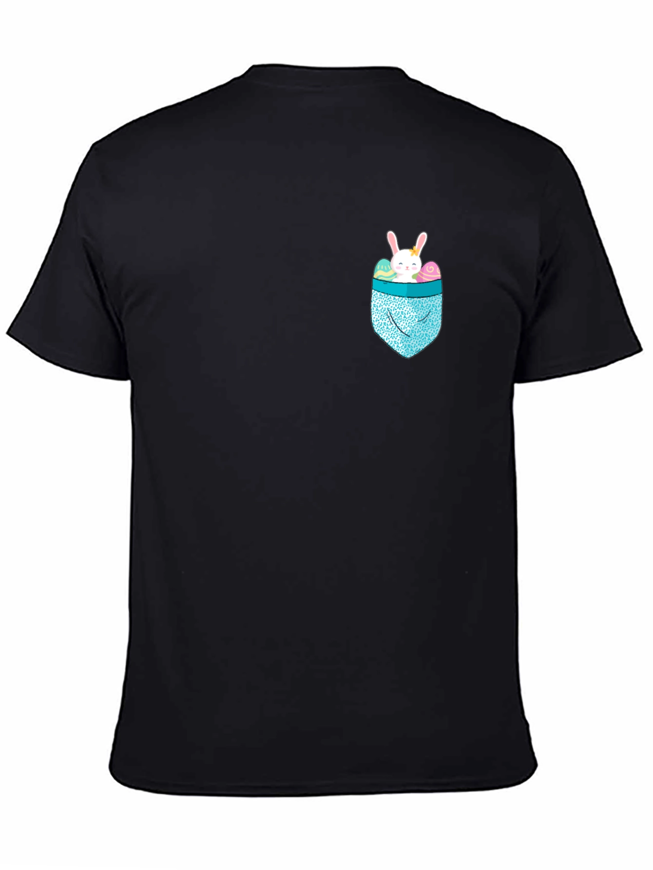 Bunny Pocket Easter T-Shirt - Cute Holiday Apparel