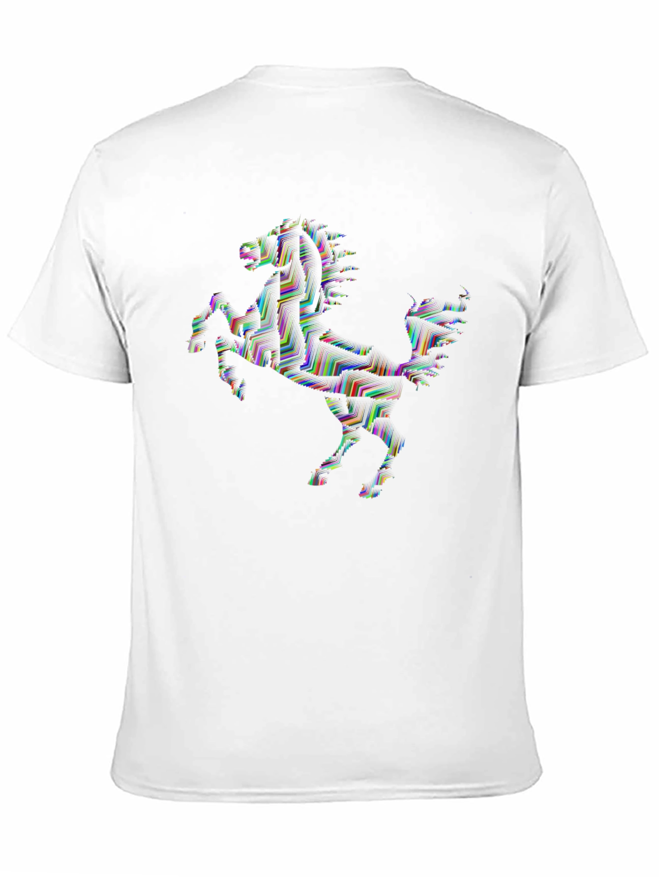 Abstract Horse Graphic Tee - Black