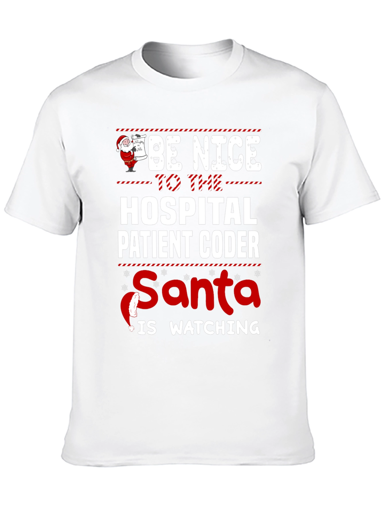 Funny Holiday Hospital Coder Santa T-Shirt
