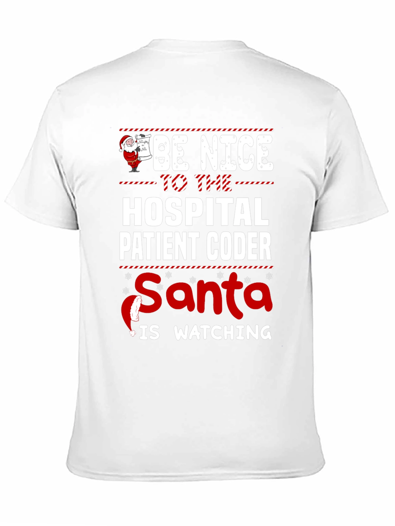 Funny Holiday Hospital Coder Santa T-Shirt