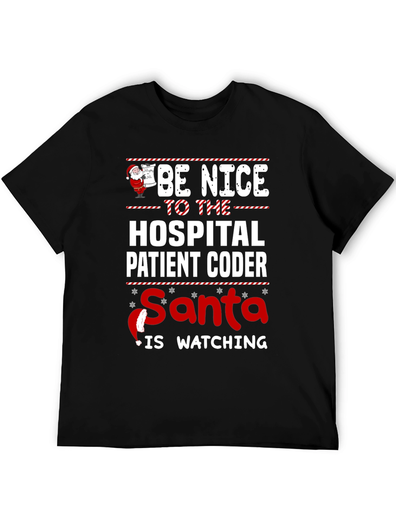Funny Holiday Hospital Coder Santa T-Shirt