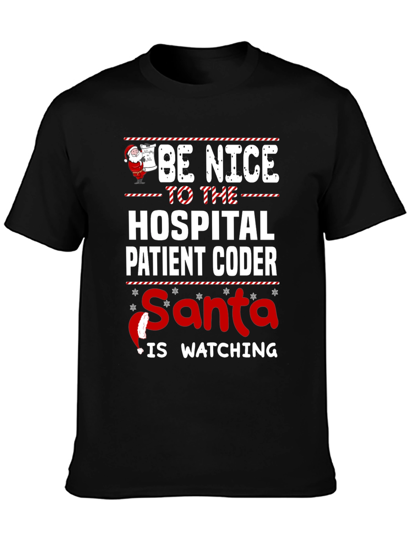 Funny Holiday Hospital Coder Santa T-Shirt