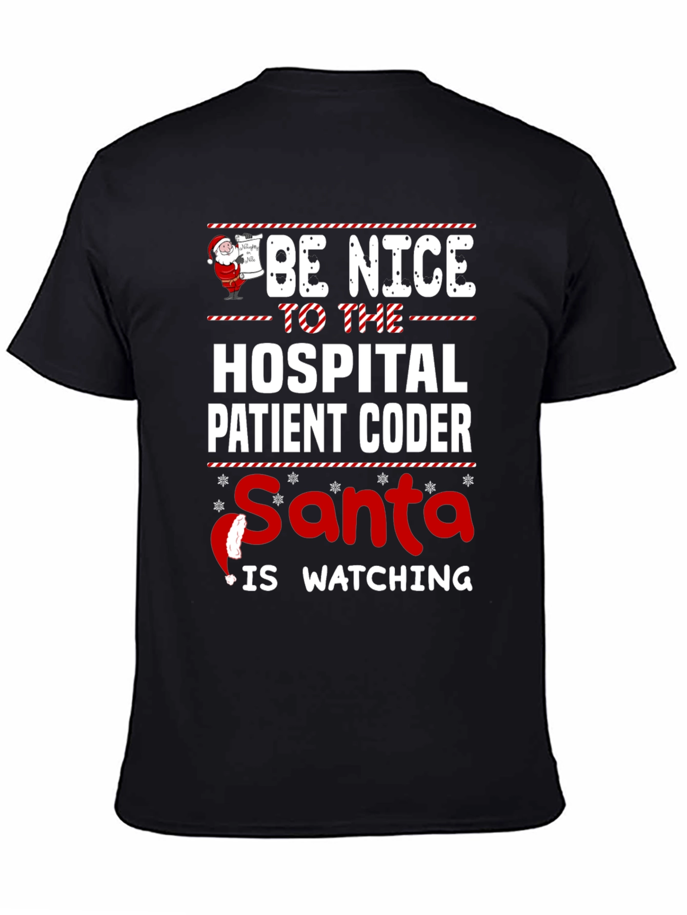 Funny Holiday Hospital Coder Santa T-Shirt