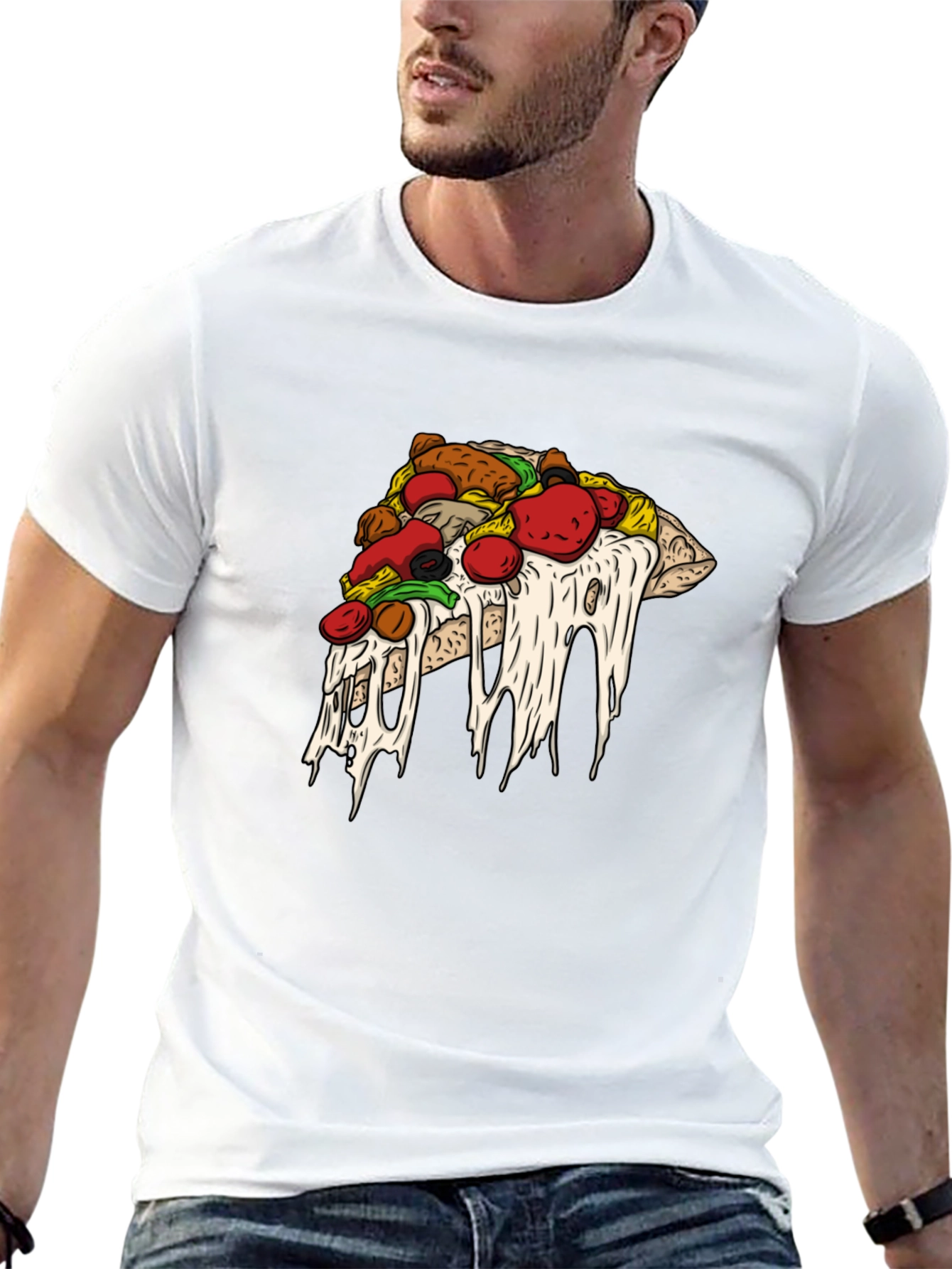 Pizza Slice Graphic T-Shirt