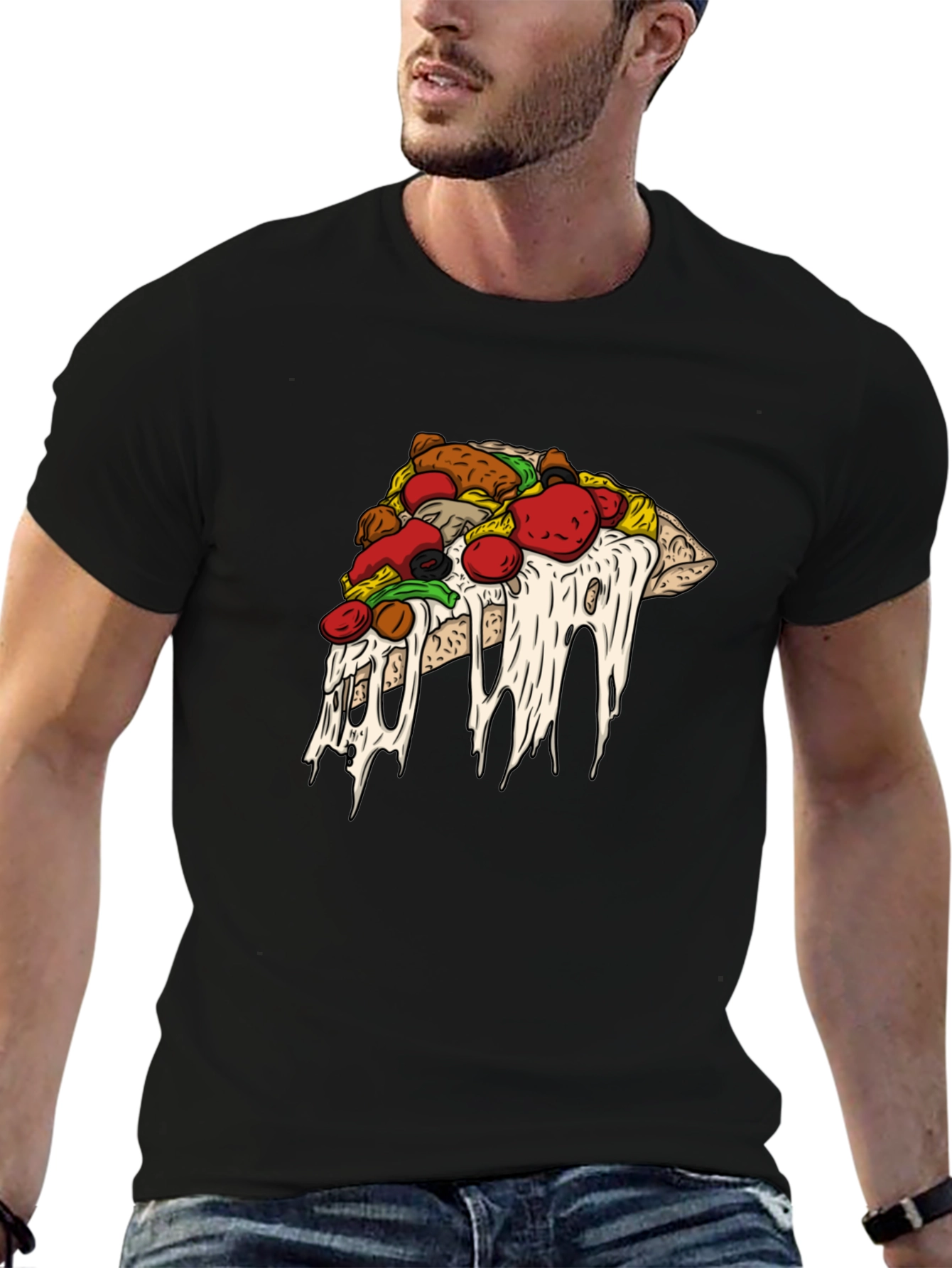 Pizza Slice Graphic T-Shirt
