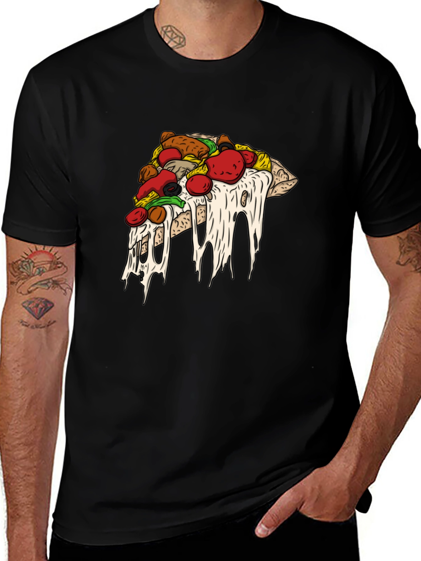 Pizza Slice Graphic T-Shirt