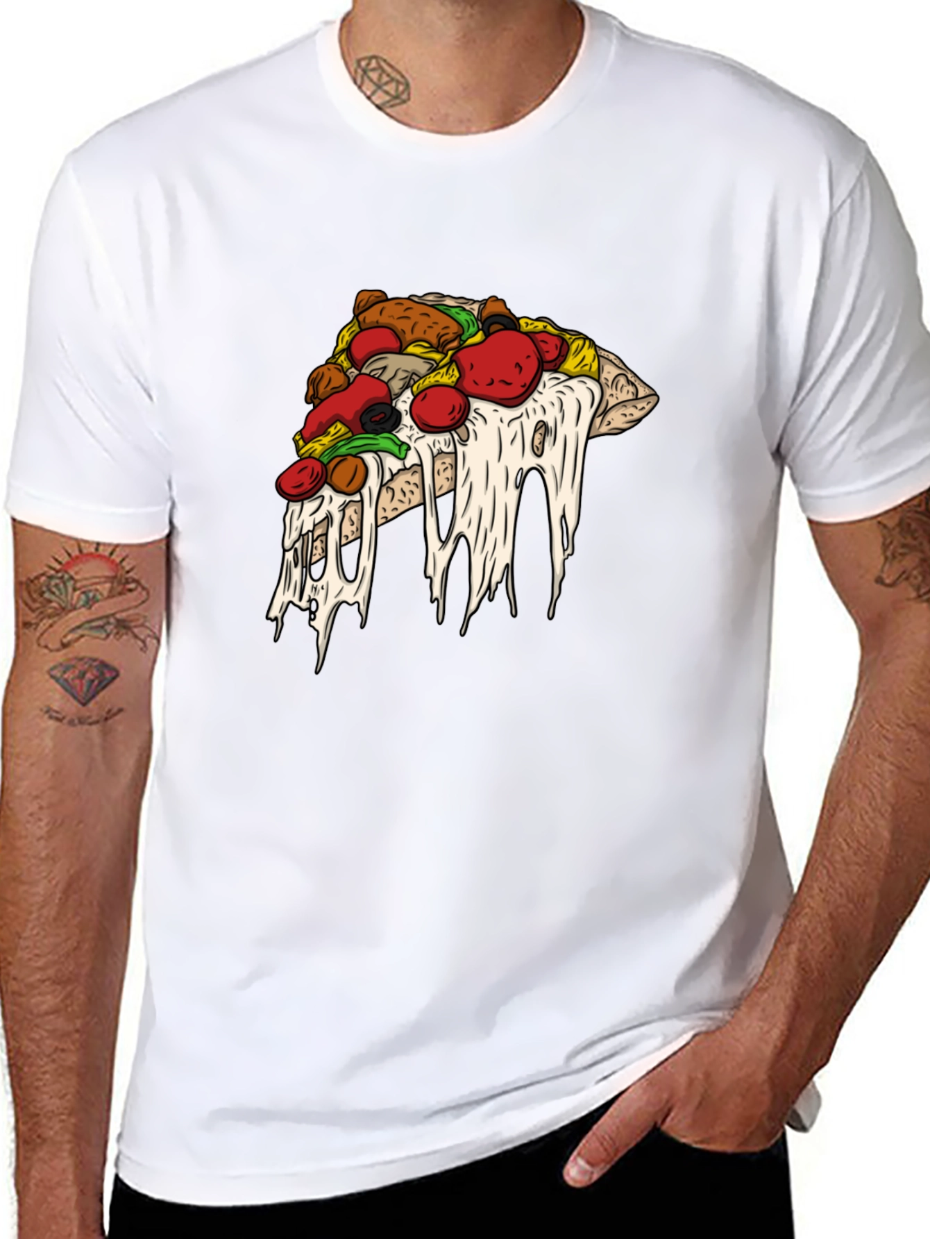 Pizza Slice Graphic T-Shirt