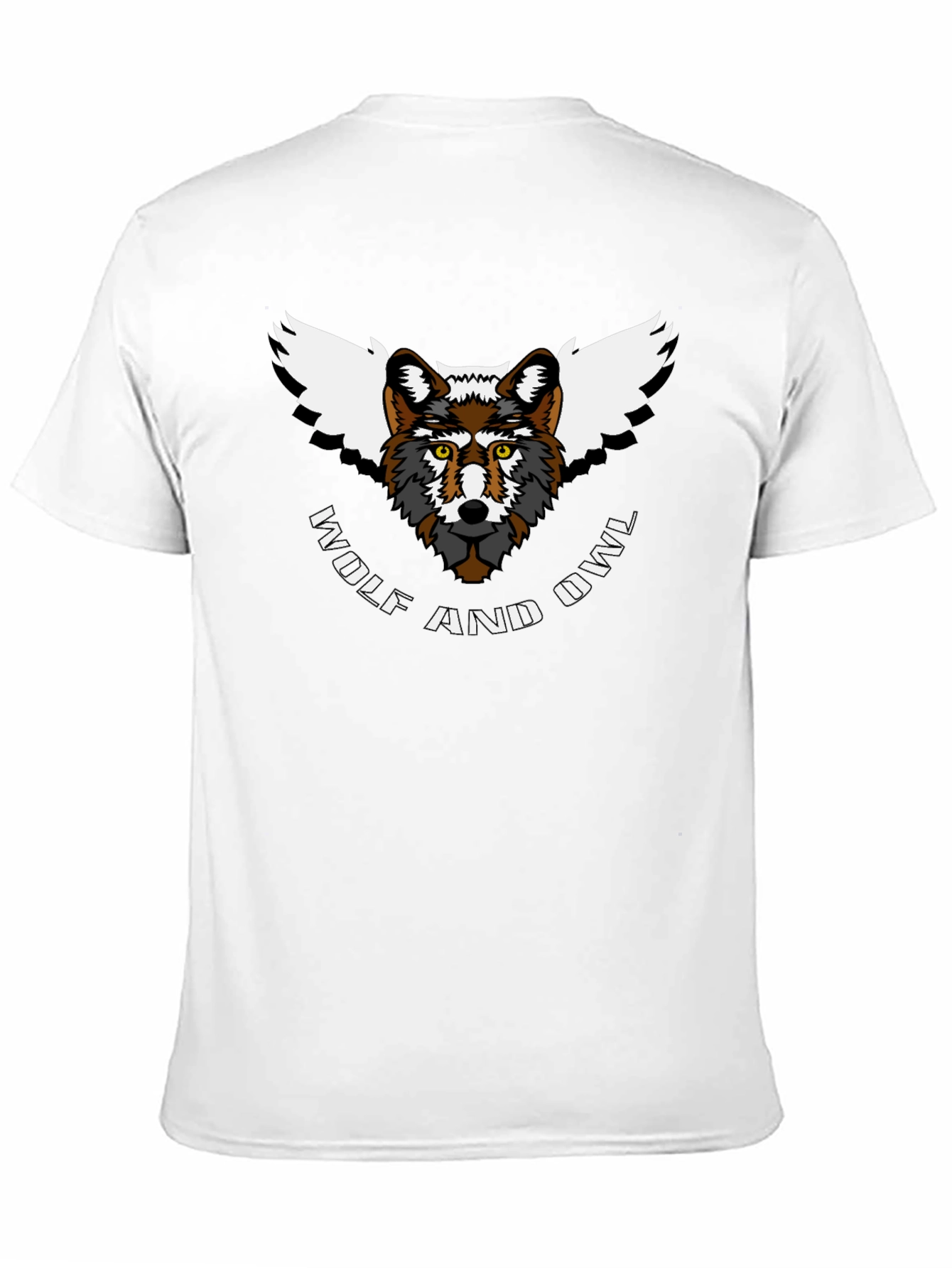 Wolf and Owl T-Shirt - Unique Animal Design