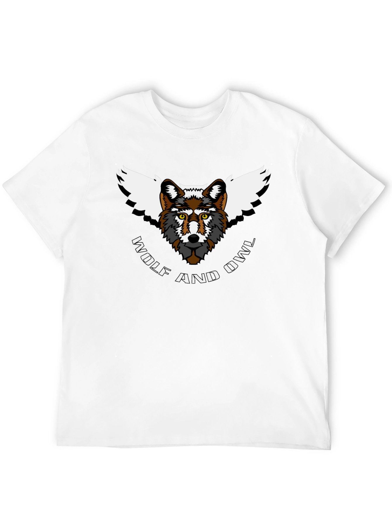 Wolf and Owl T-Shirt - Unique Animal Design