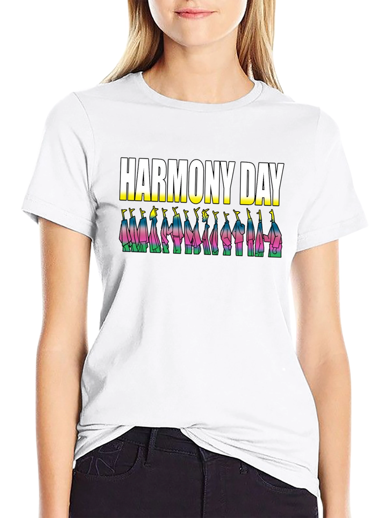 Harmony Day Black Graphic Tee