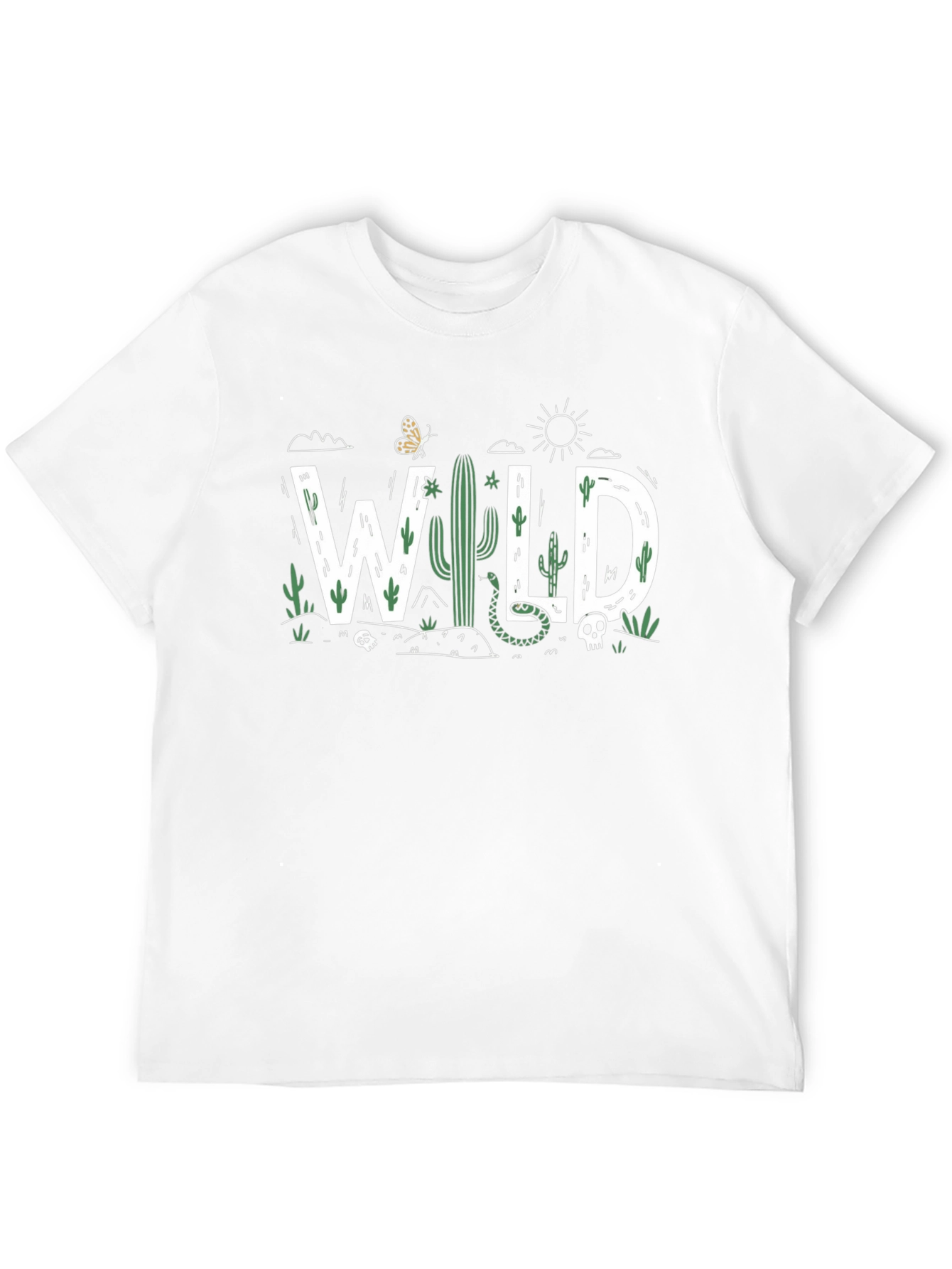Wild Desert Graphic Tee - Unisex Black Shirt