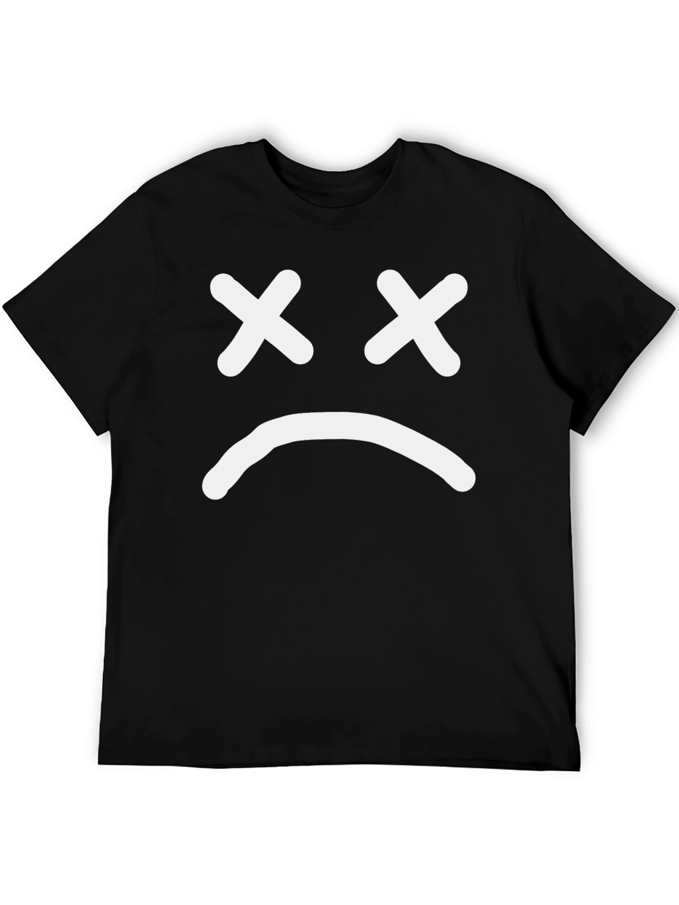 Sad Face Graphic T-Shirt - Unisex Cotton Tee