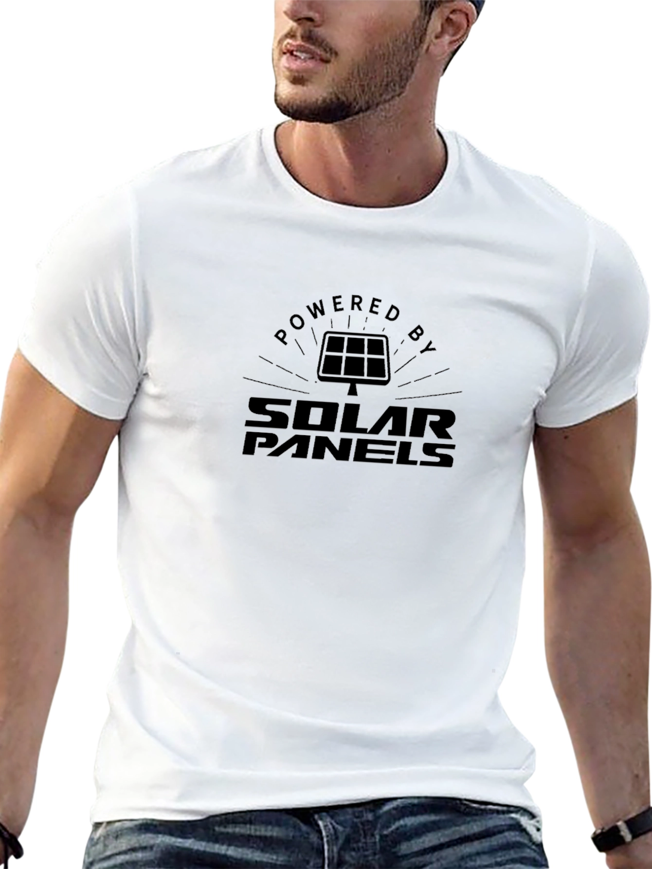 Powered by Solar Panels Graphic Tee