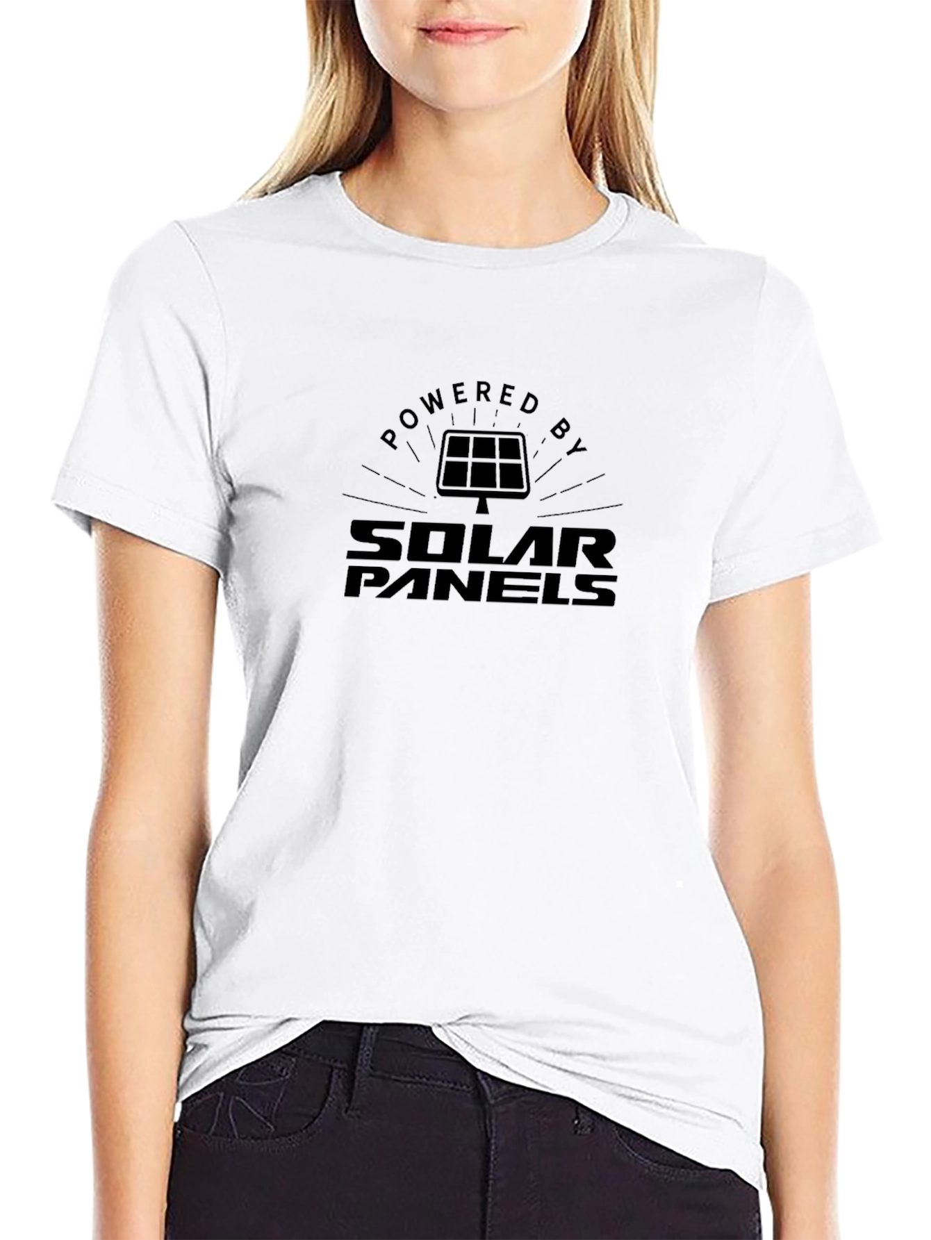 Powered by Solar Panels Graphic Tee