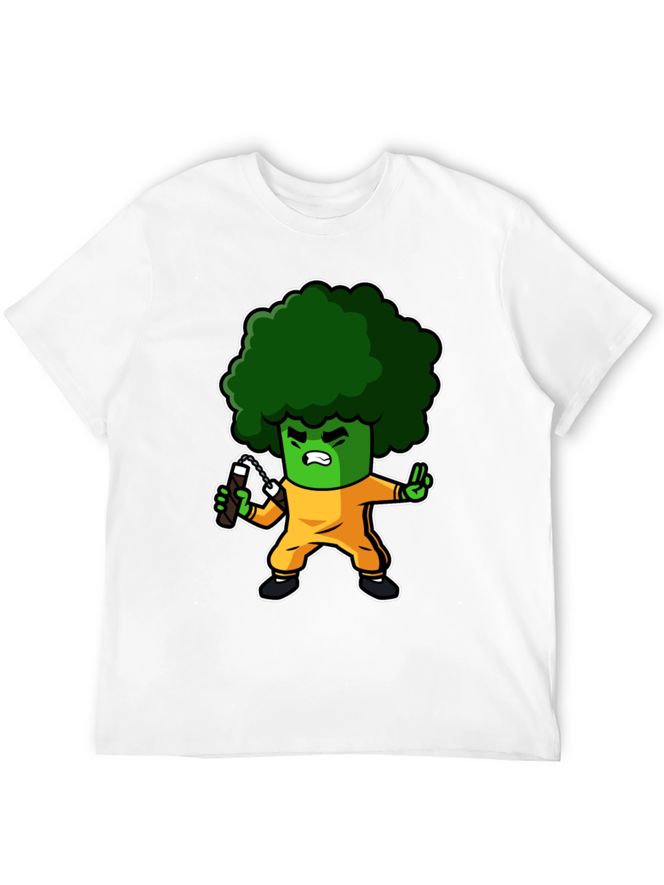 Broccoli Ninja T-Shirt: Funny Cartoon Graphic Tee