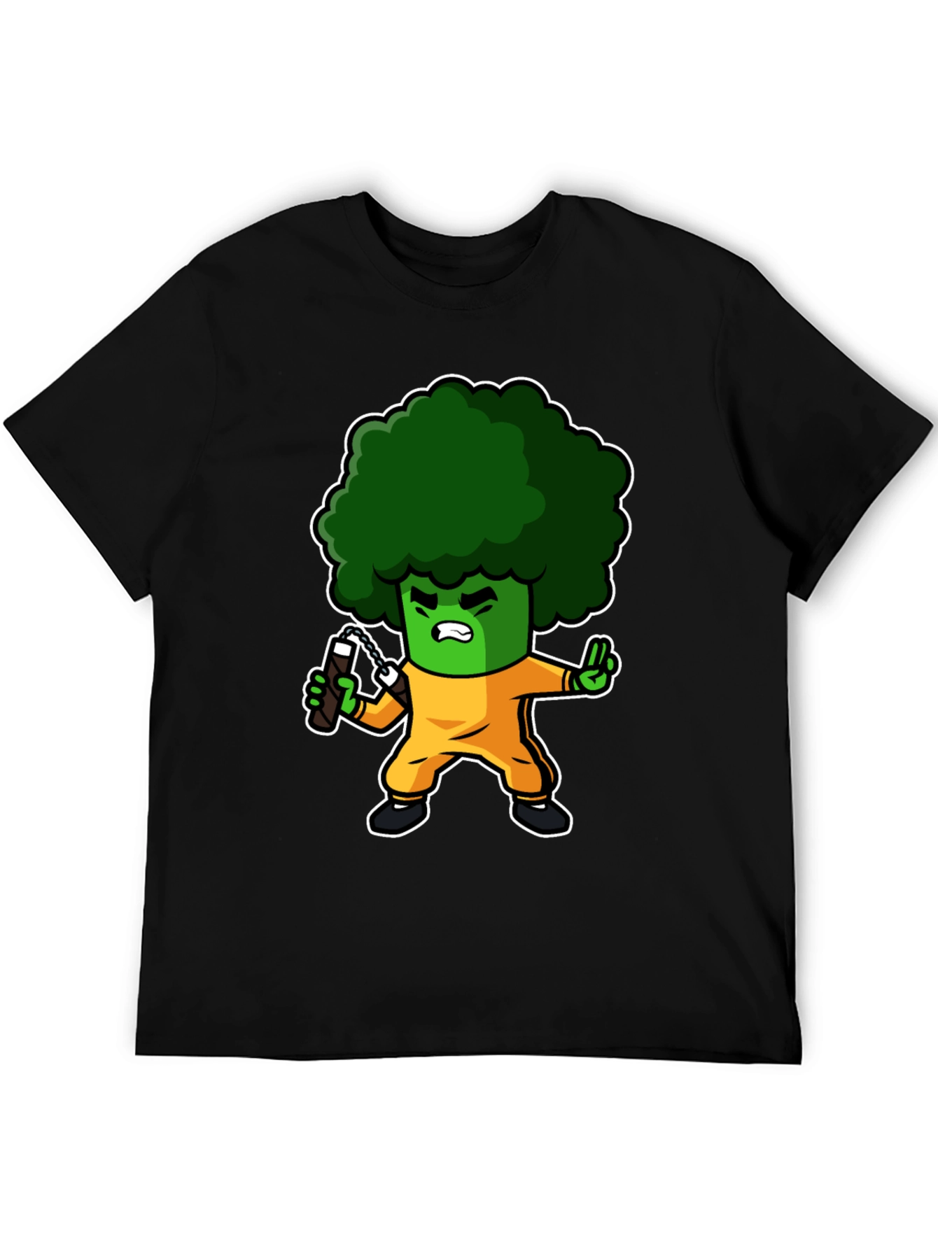 Broccoli Ninja T-Shirt: Funny Cartoon Graphic Tee