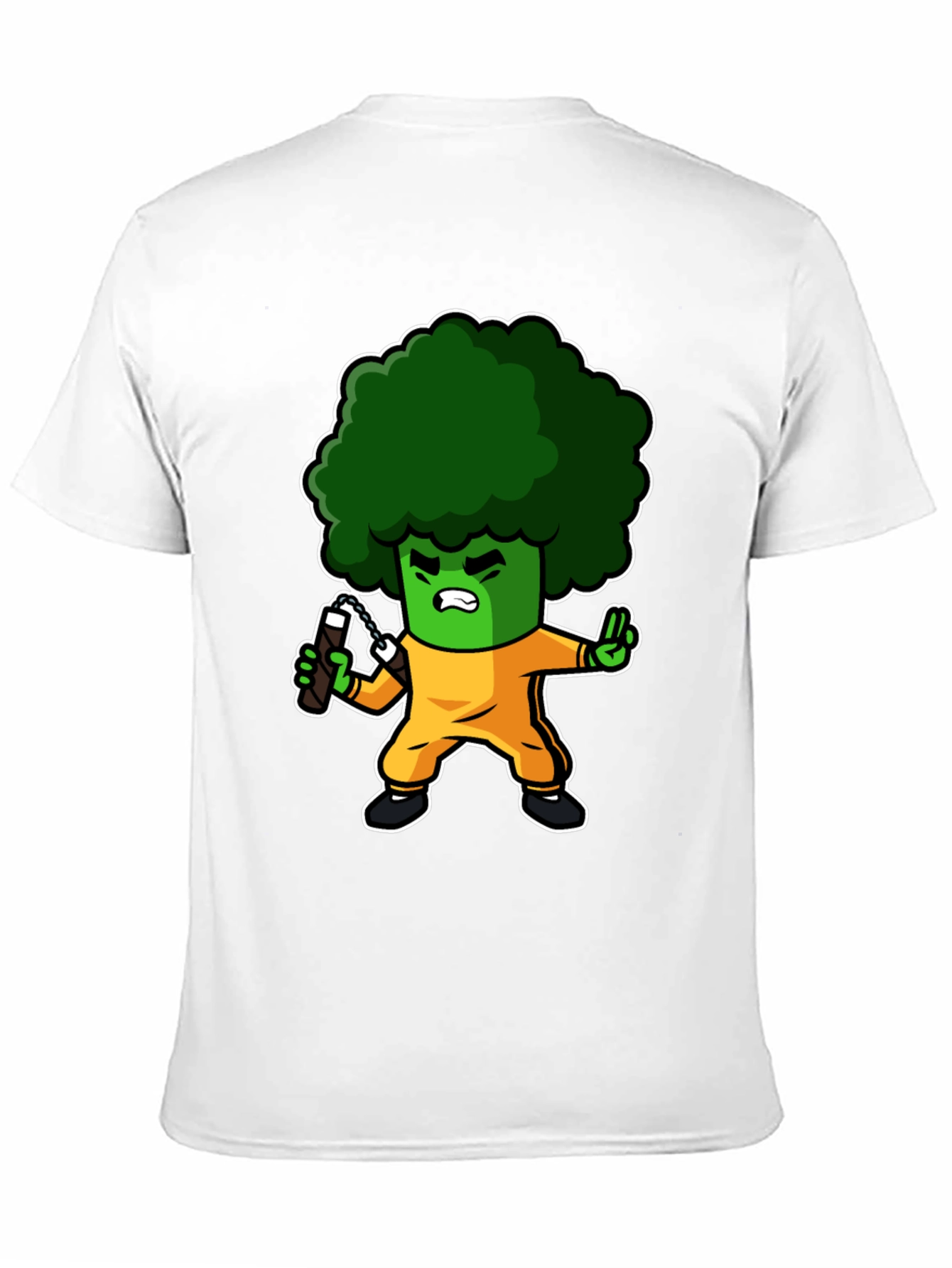 Broccoli Ninja T-Shirt: Funny Cartoon Graphic Tee