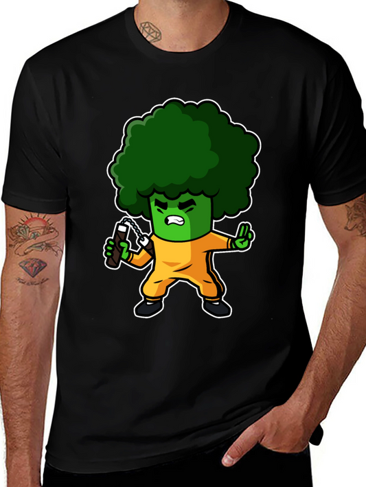 Broccoli Ninja T-Shirt: Funny Cartoon Graphic Tee