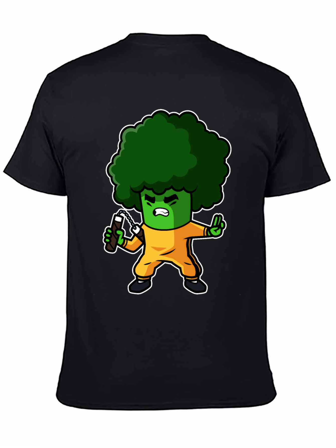 Broccoli Ninja T-Shirt: Funny Cartoon Graphic Tee