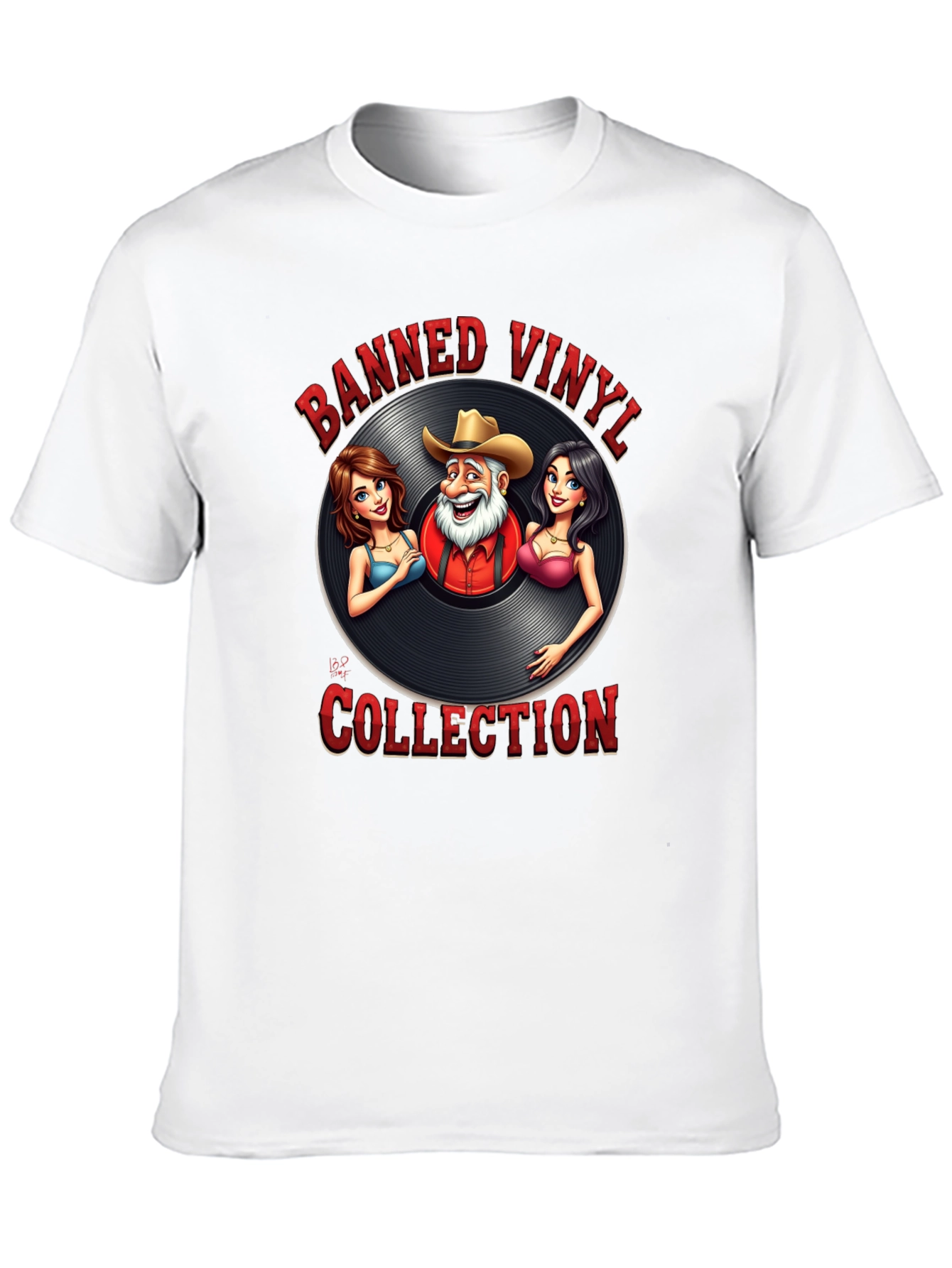Banned Vinyl Collection T-Shirt - Country Music Style