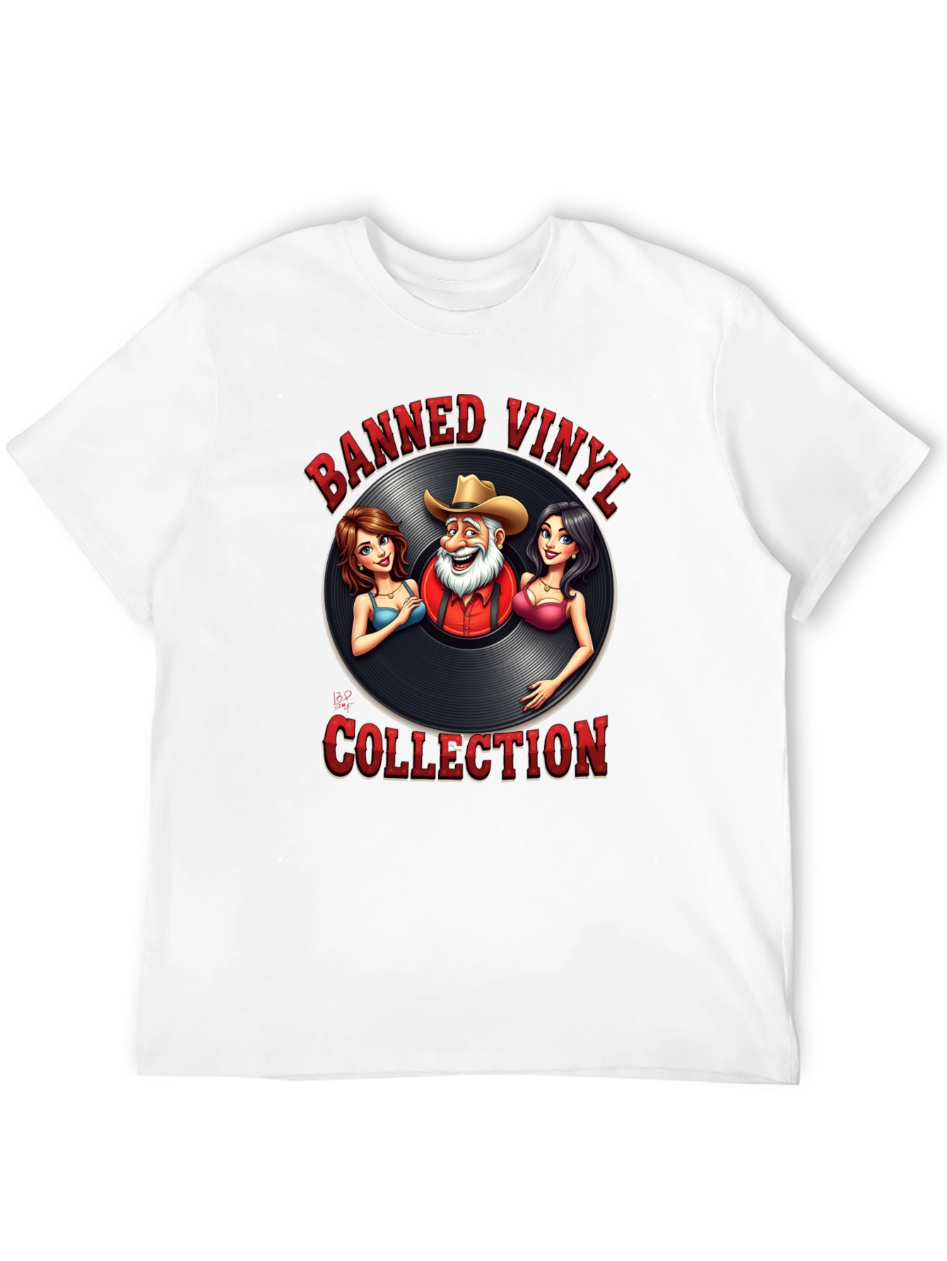 Banned Vinyl Collection T-Shirt - Country Music Style
