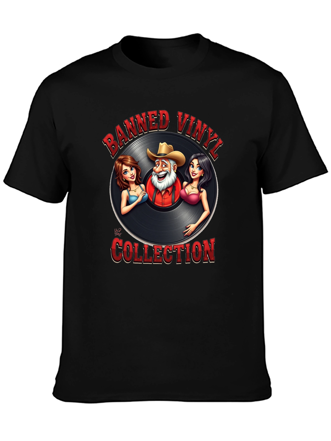 Banned Vinyl Collection T-Shirt - Country Music Style